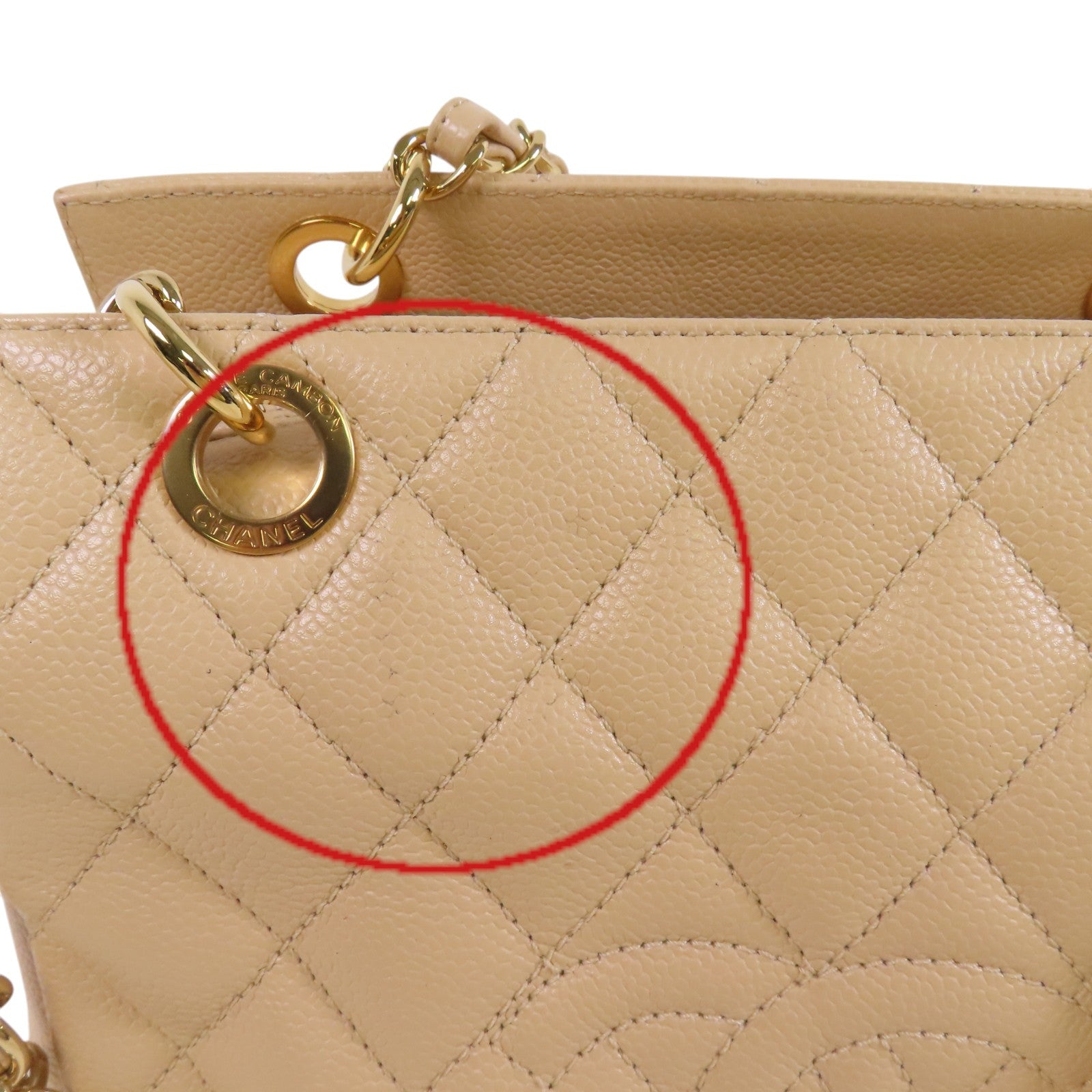CHANEL 牛皮皮革Chain Shoulder Bag金扣鏈帶肩背愛