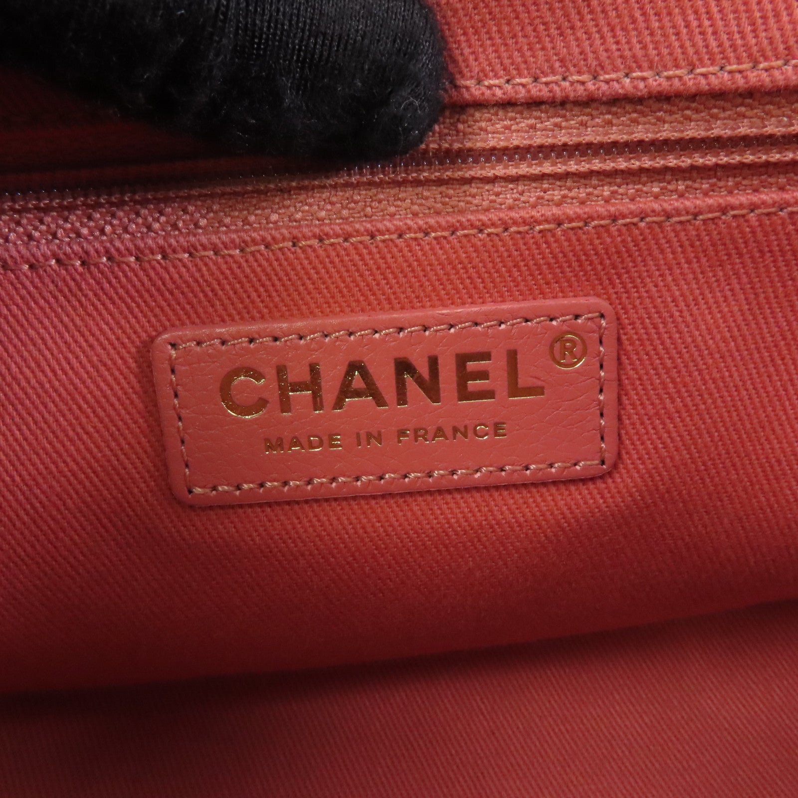 CHANEL 菱格牛皮皮革Chain Shoulder金扣手挽肩背兩用袋粉紅色