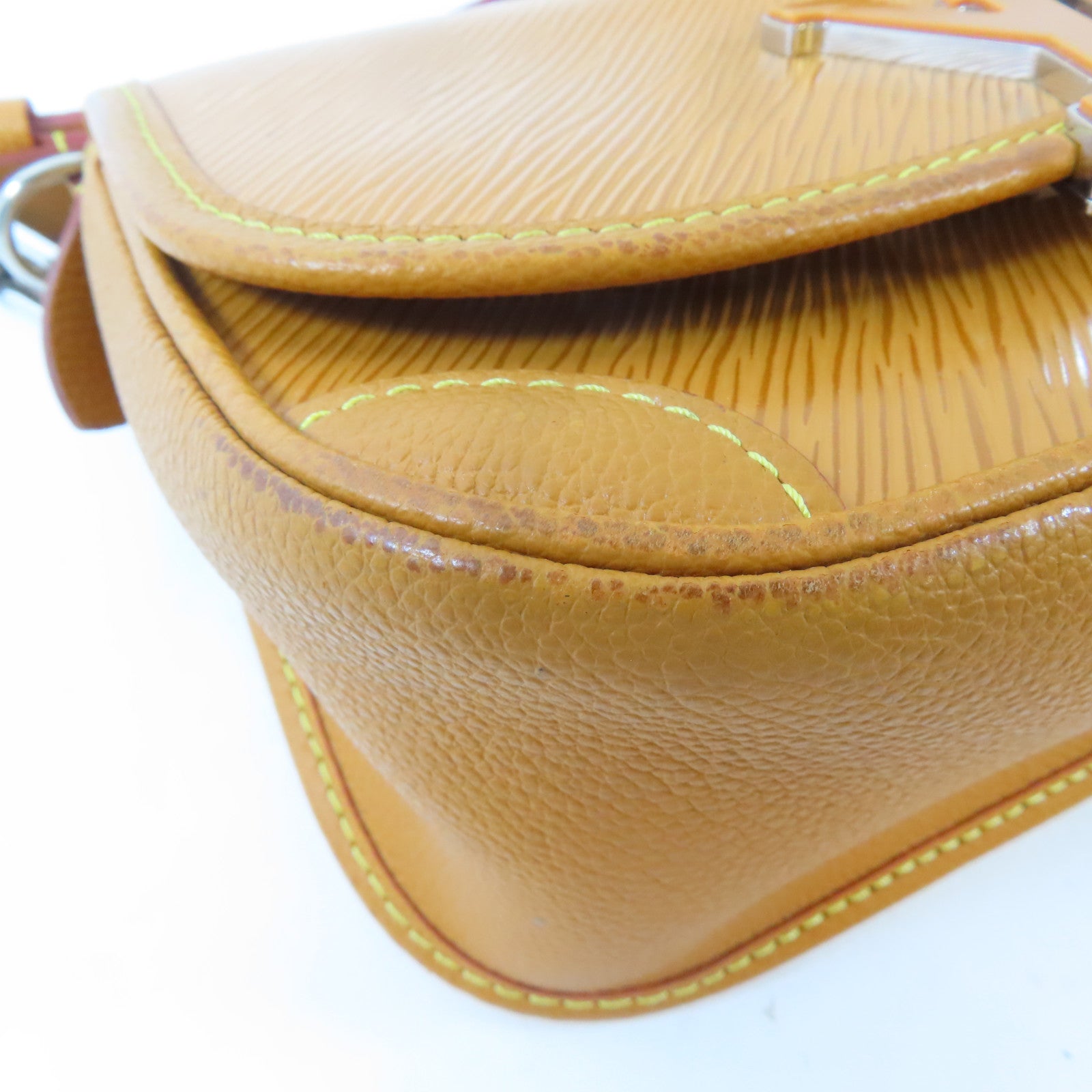 LOUIS VUITTON Epi Buci銀扣肩背袋啡色