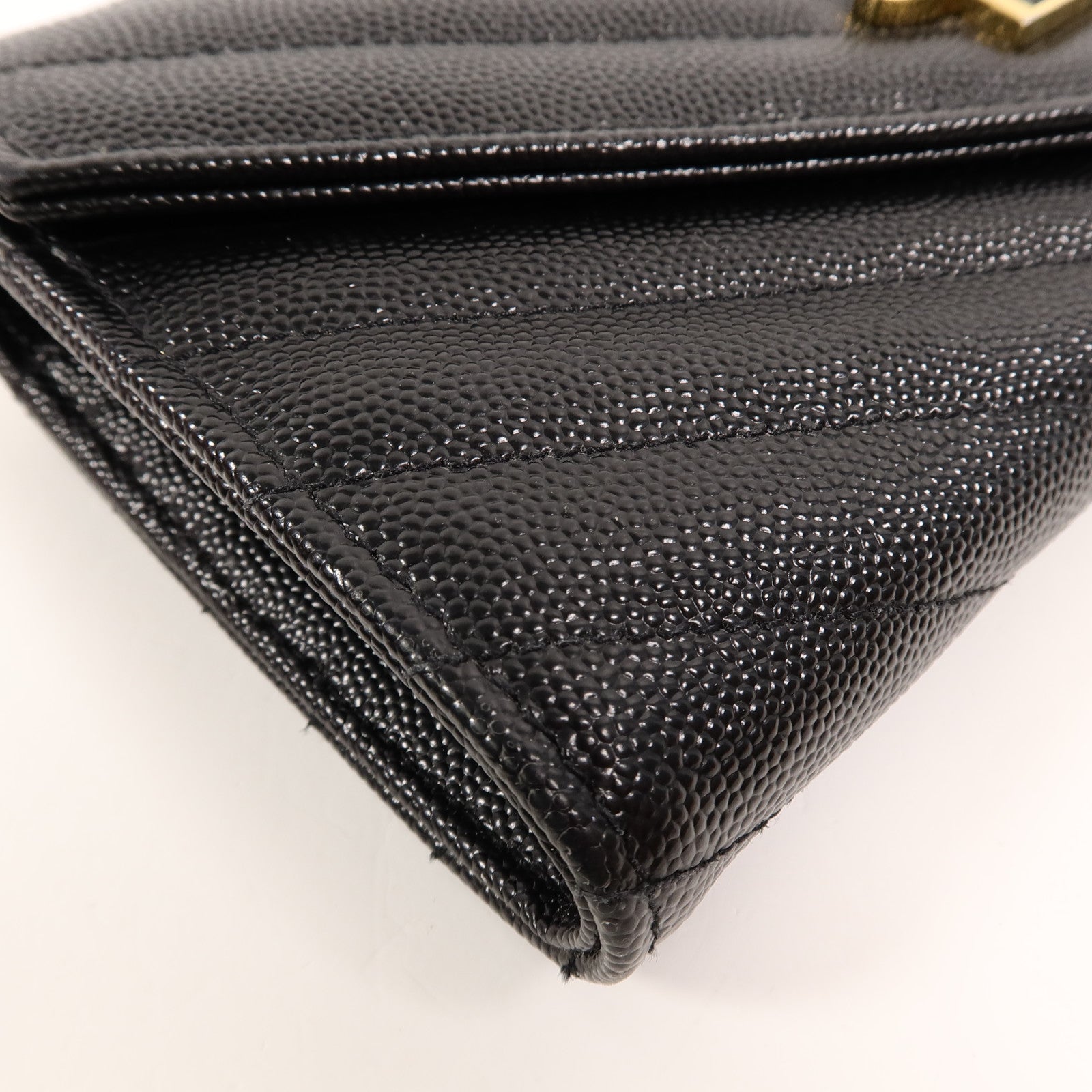 SAINT LAURENT 牛皮皮革Cassandre Matelasse長錢包