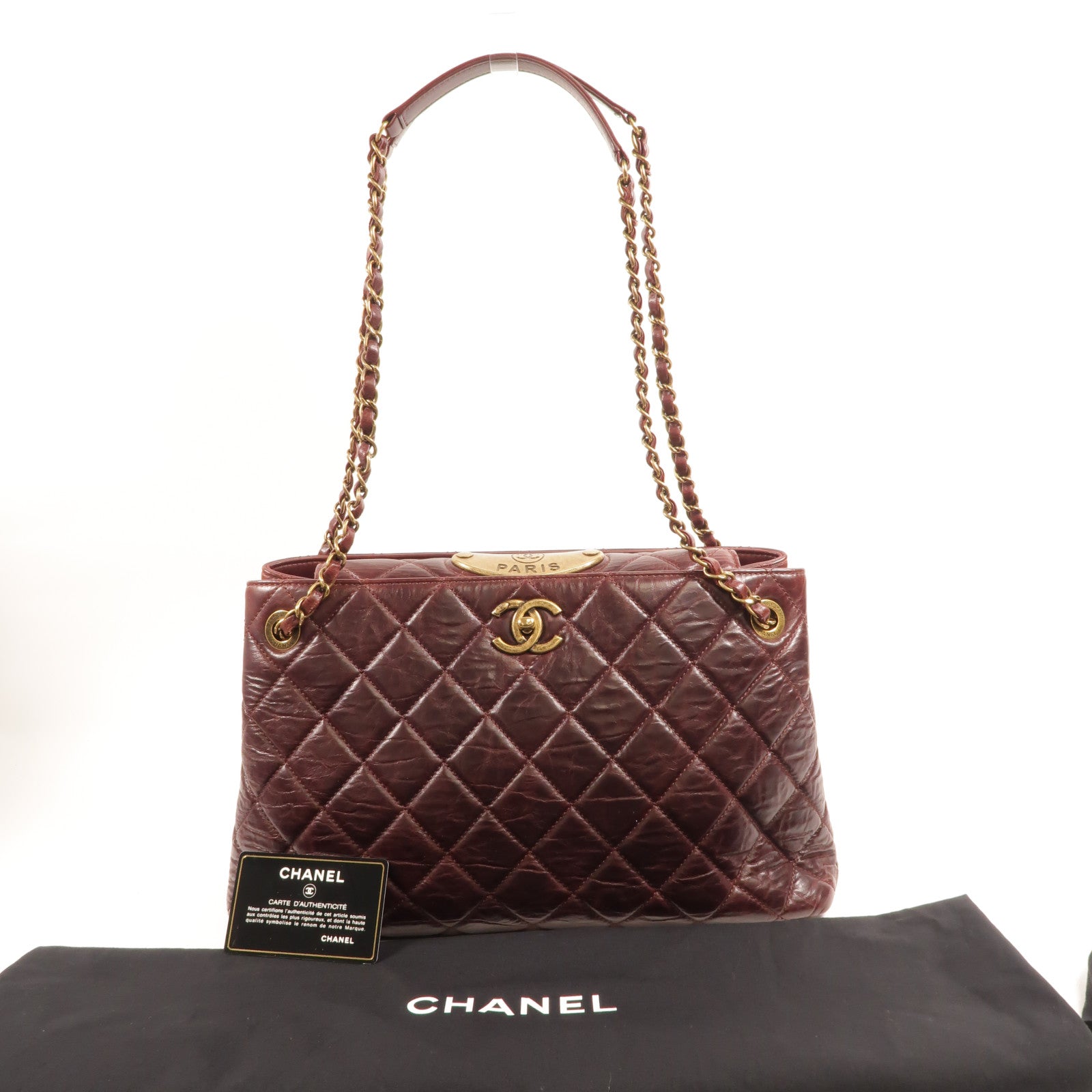CHANEL 牛皮皮革Portopello Bowler肩背袋