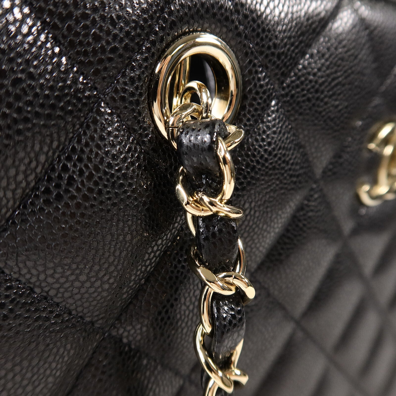 CHANEL 牛皮皮革Chain Shoulder Bag鏈帶肩背袋
