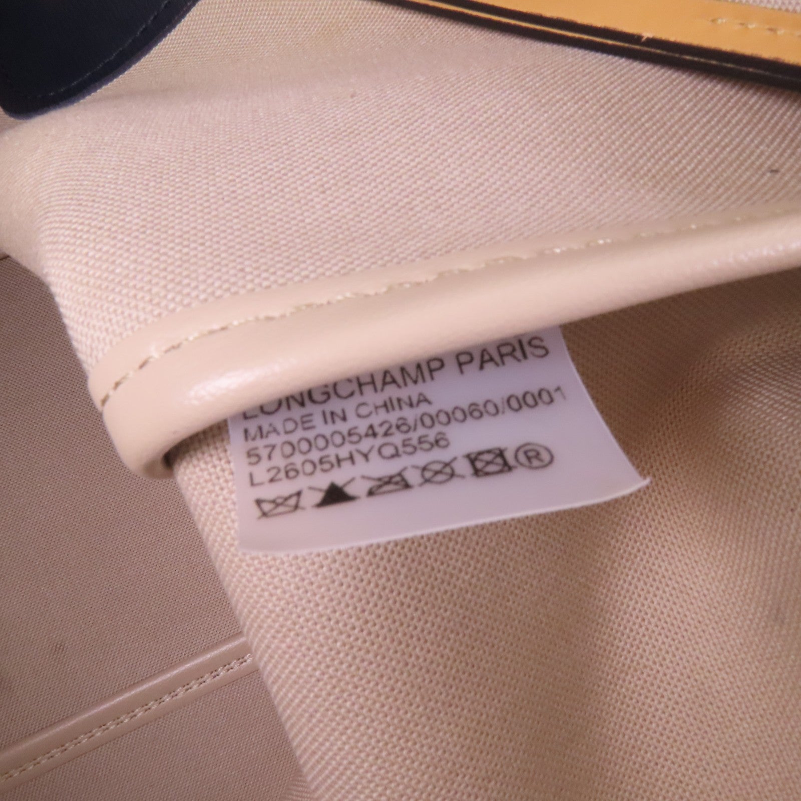 Longchamp 牛皮皮革Hand Bag銀扣手挽袋