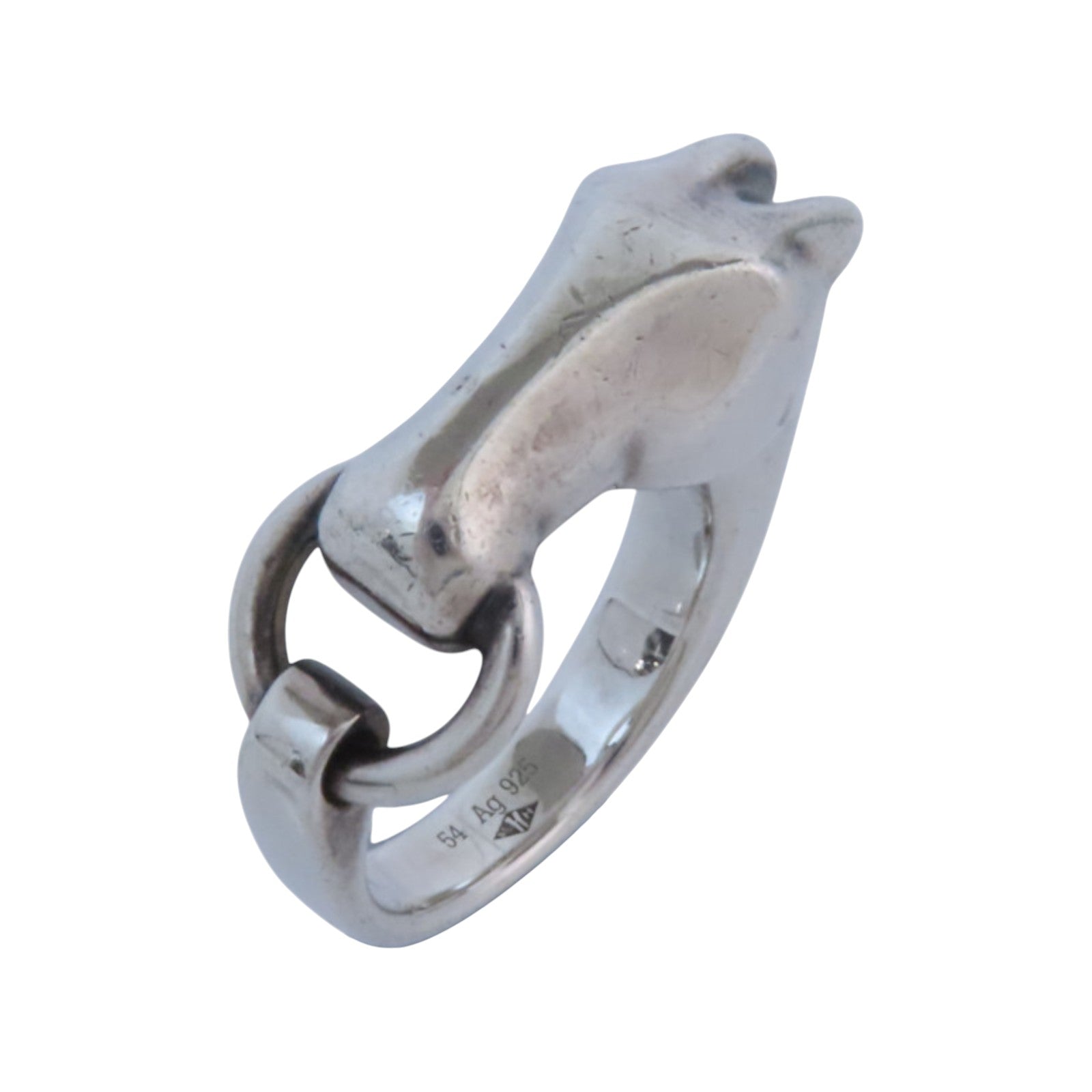 HERMES 925純銀Galop Ring戒指#54/US#6.5