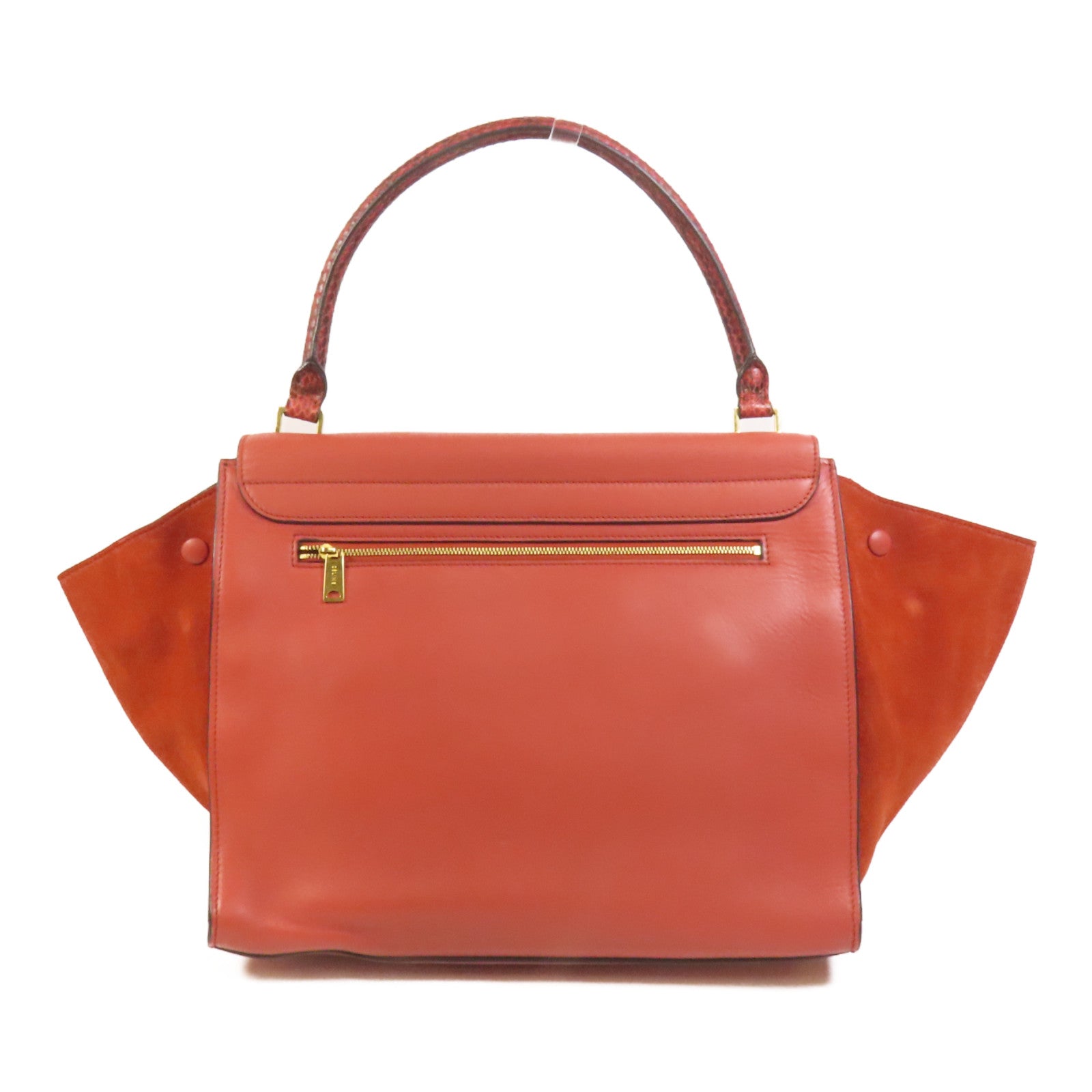 CELINE 【激減優惠】牛皮皮革/麂皮皮革Trapeze金扣手挽袋