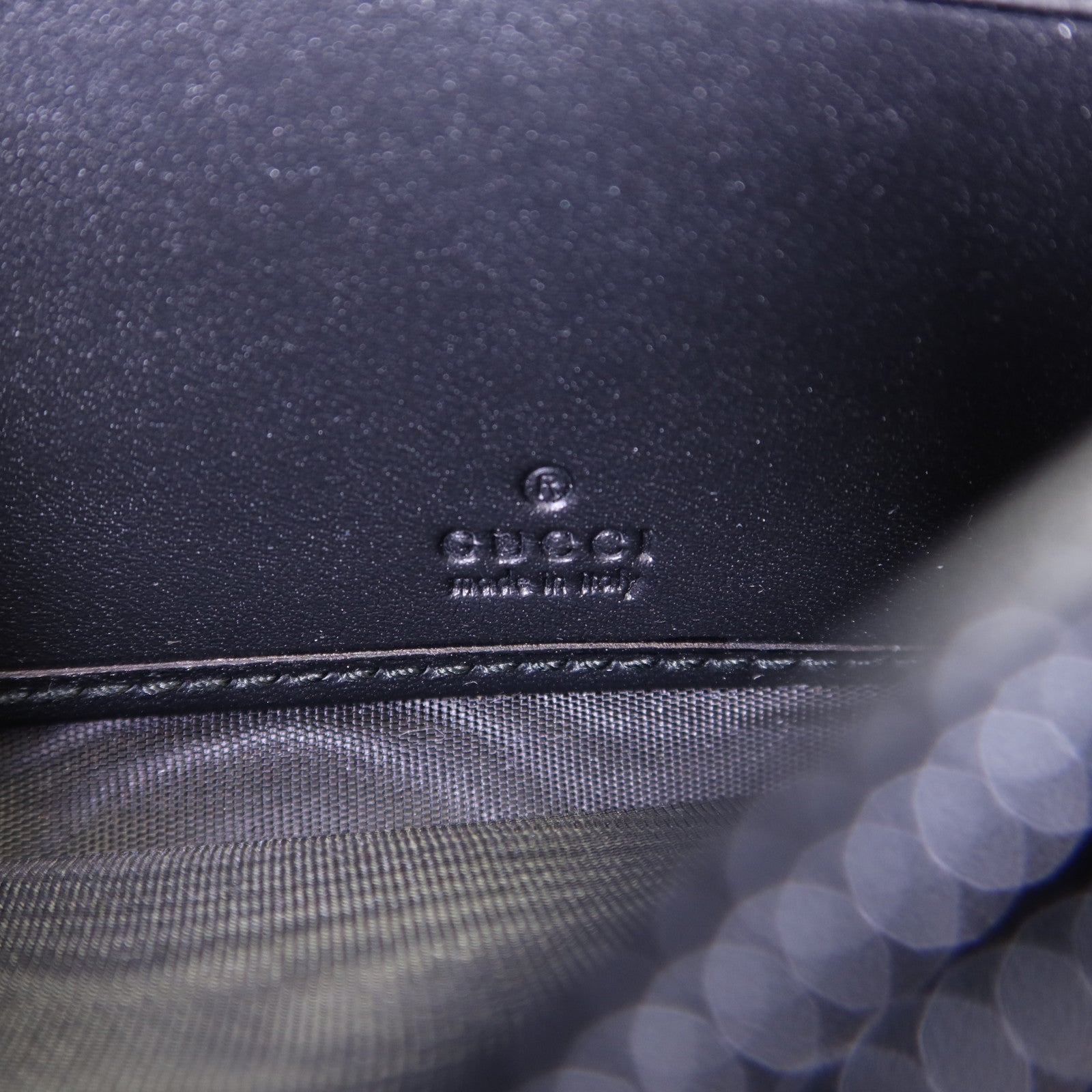GUCCI 【激減優惠】牛皮皮革/塗層帆布Long Wallet金扣長錢包