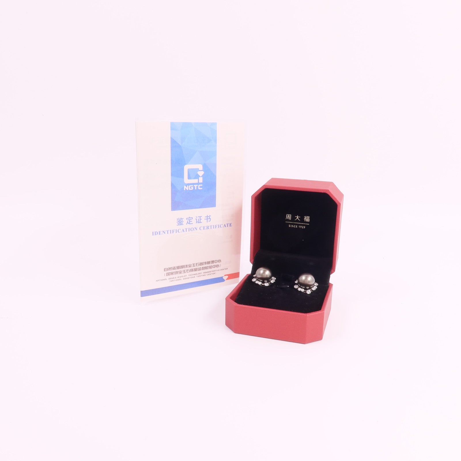 JEWELRY 18K白金Pearl Diamond Earrings珍珠/鑽石耳環