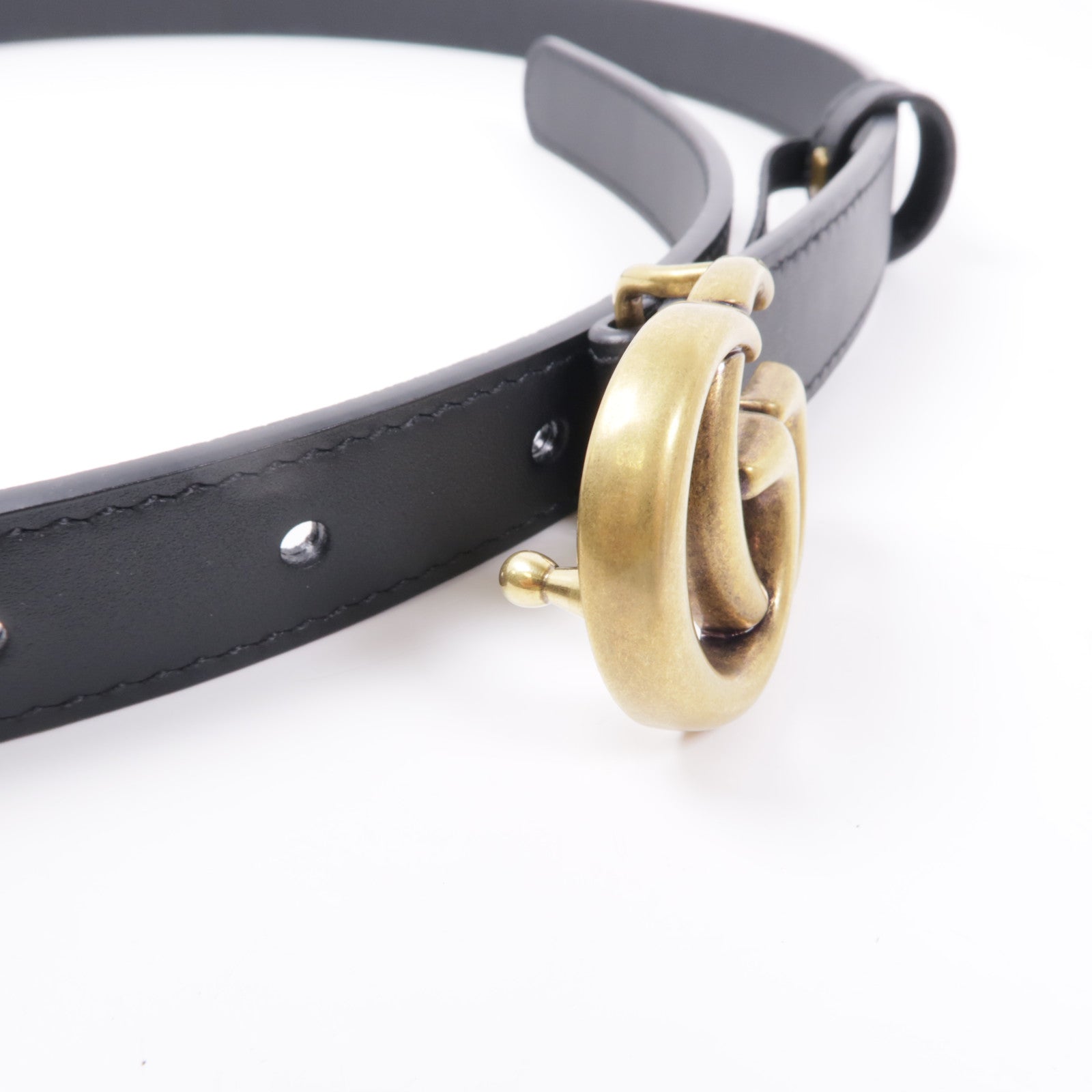 GUCCI 牛皮皮革Belt金扣皮帶