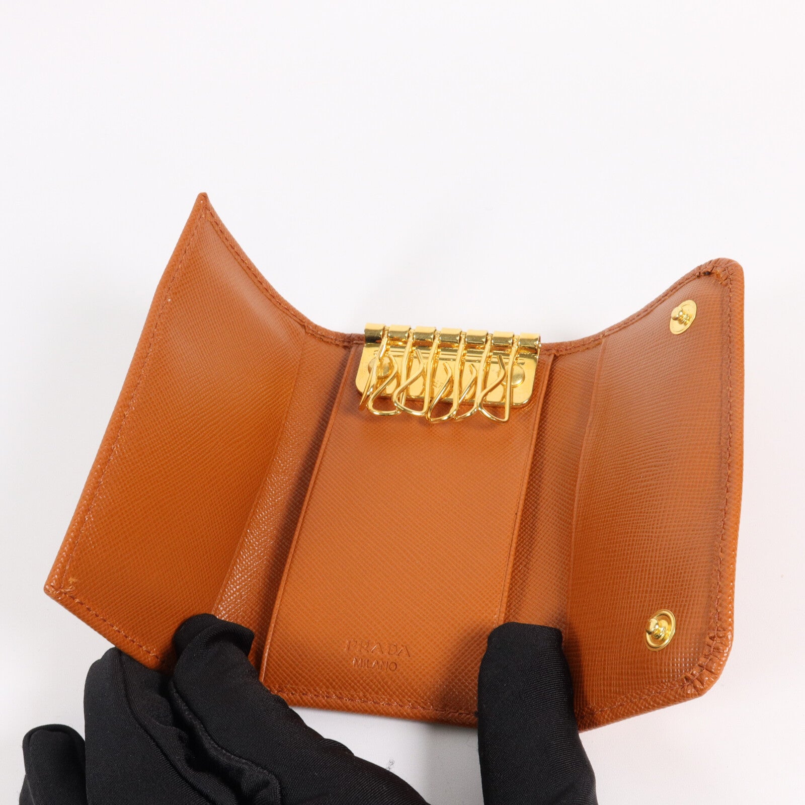 PRADA Saffiano皮革Key Case鎖匙包