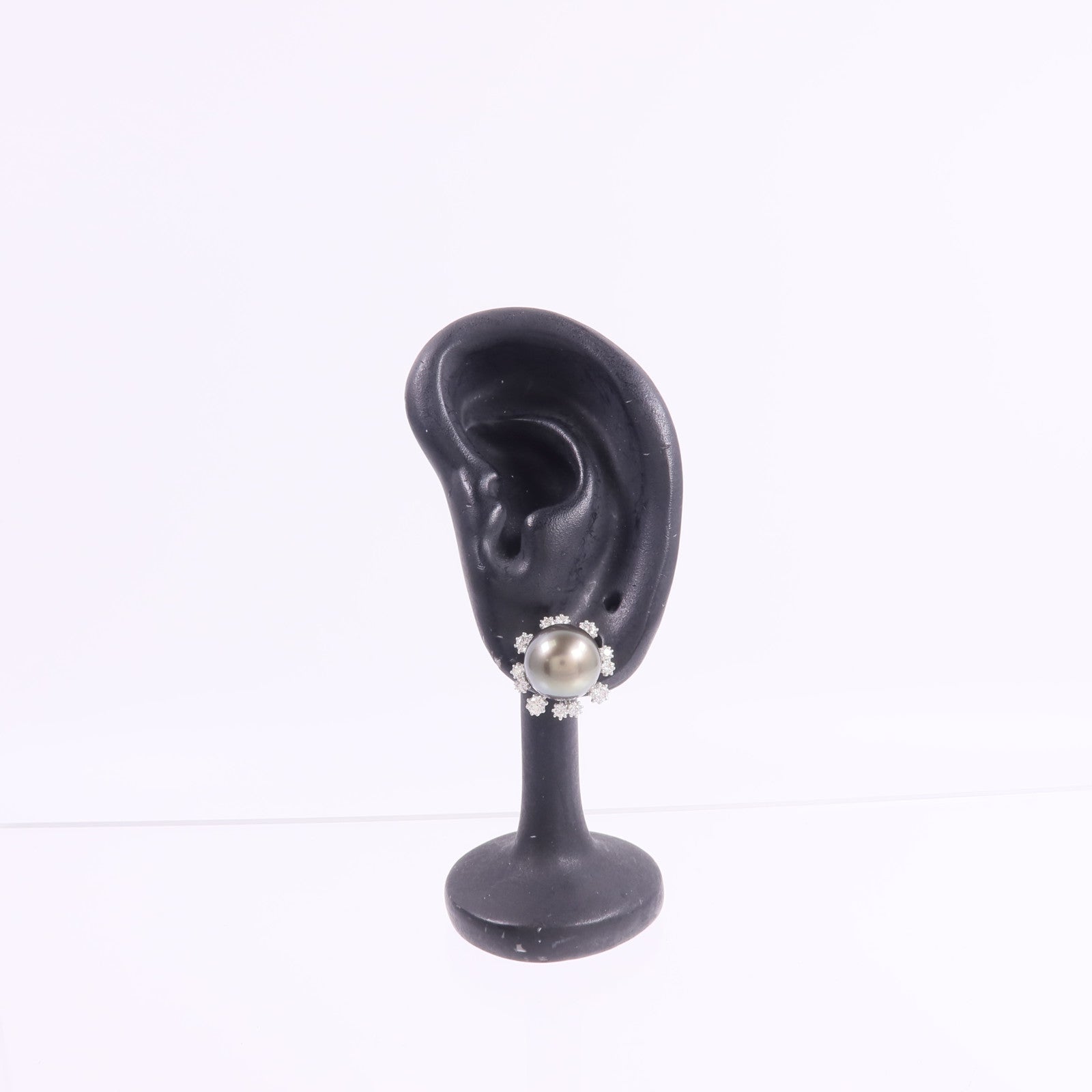 JEWELRY 18K白金Pearl Diamond Earrings珍珠/鑽石耳環