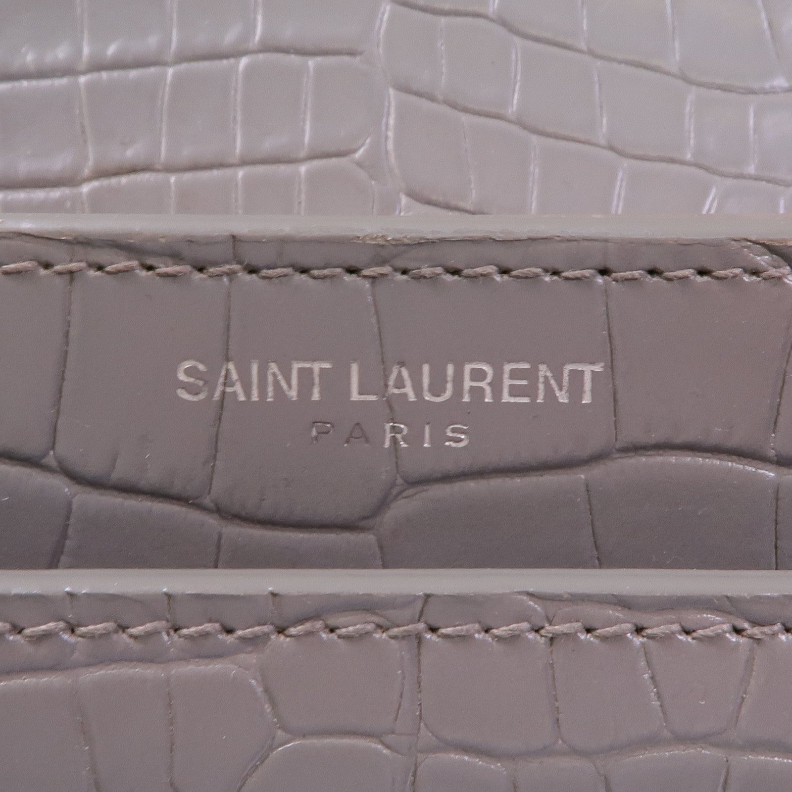 SAINT LAURENT 牛皮皮革Sunset Medium銀扣鏈帶肩背袋