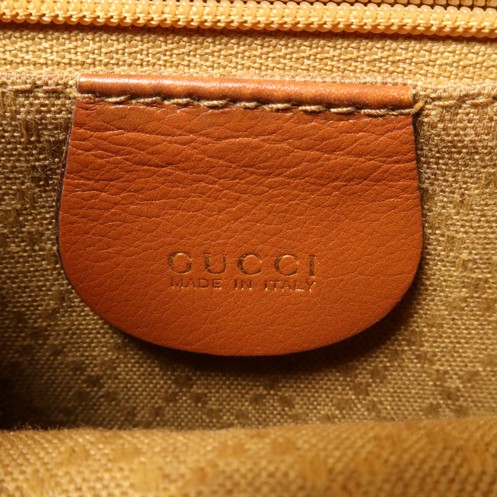 GUCCI 牛皮皮革Vintage Bamboo Backpack背包