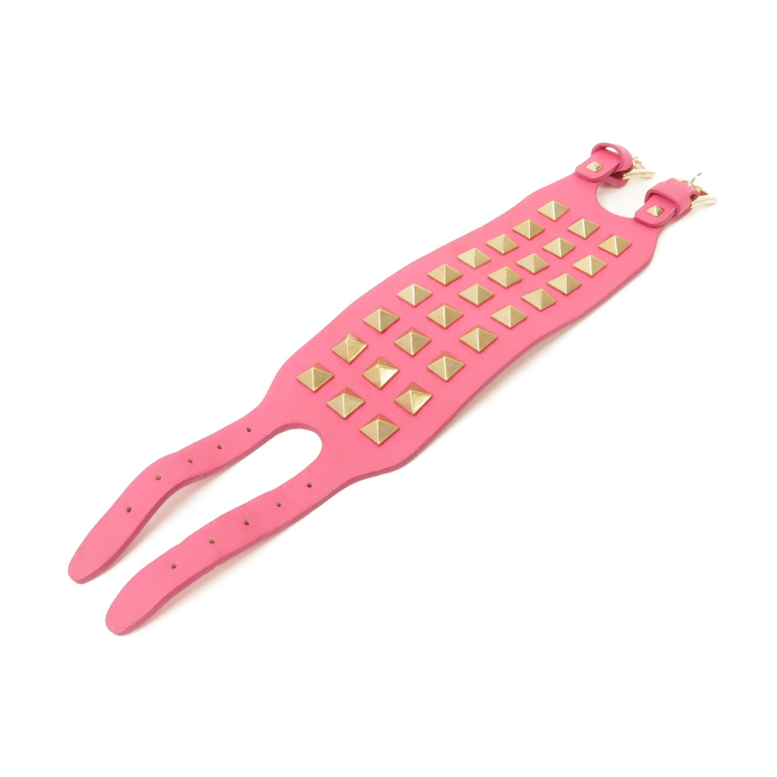 Valentino 牛皮皮革Bracelet手鏈粉紅色