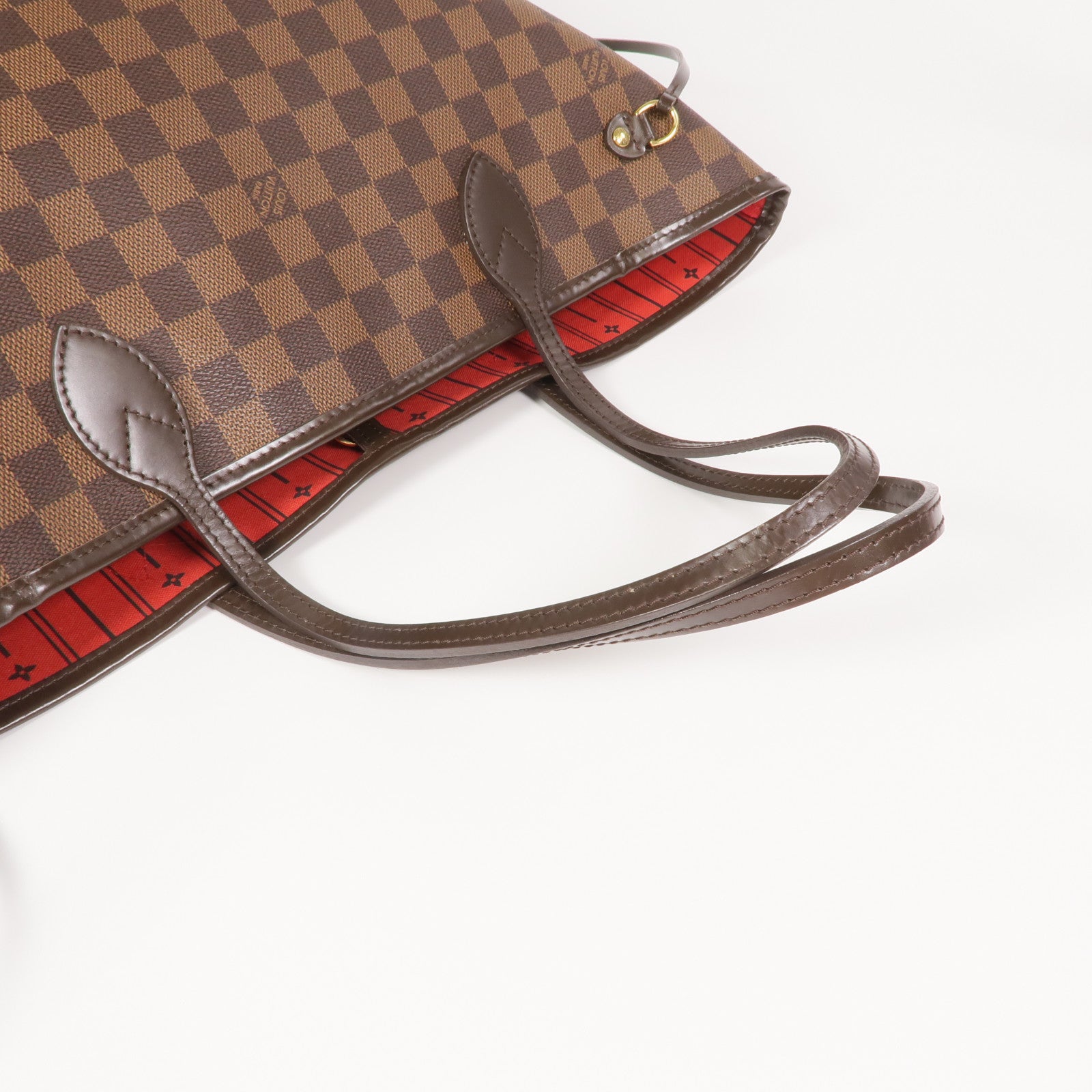 LOUIS VUITTON Damier Neverfull MM金扣手挽袋/肩背袋