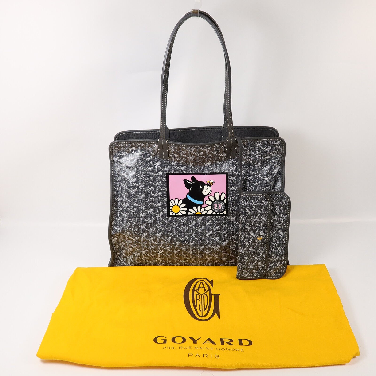 GOYARD 塗層帆布Hardy PM手挽袋