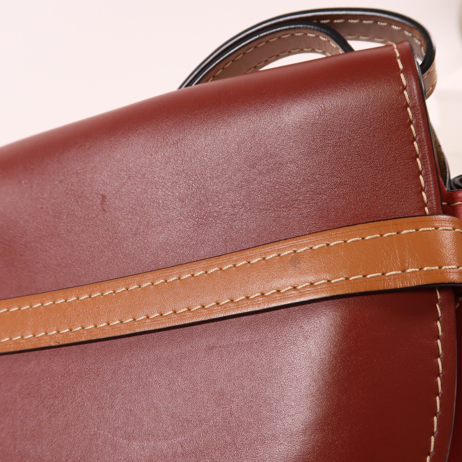 LOEWE 牛皮皮革Gate Small金扣肩背袋