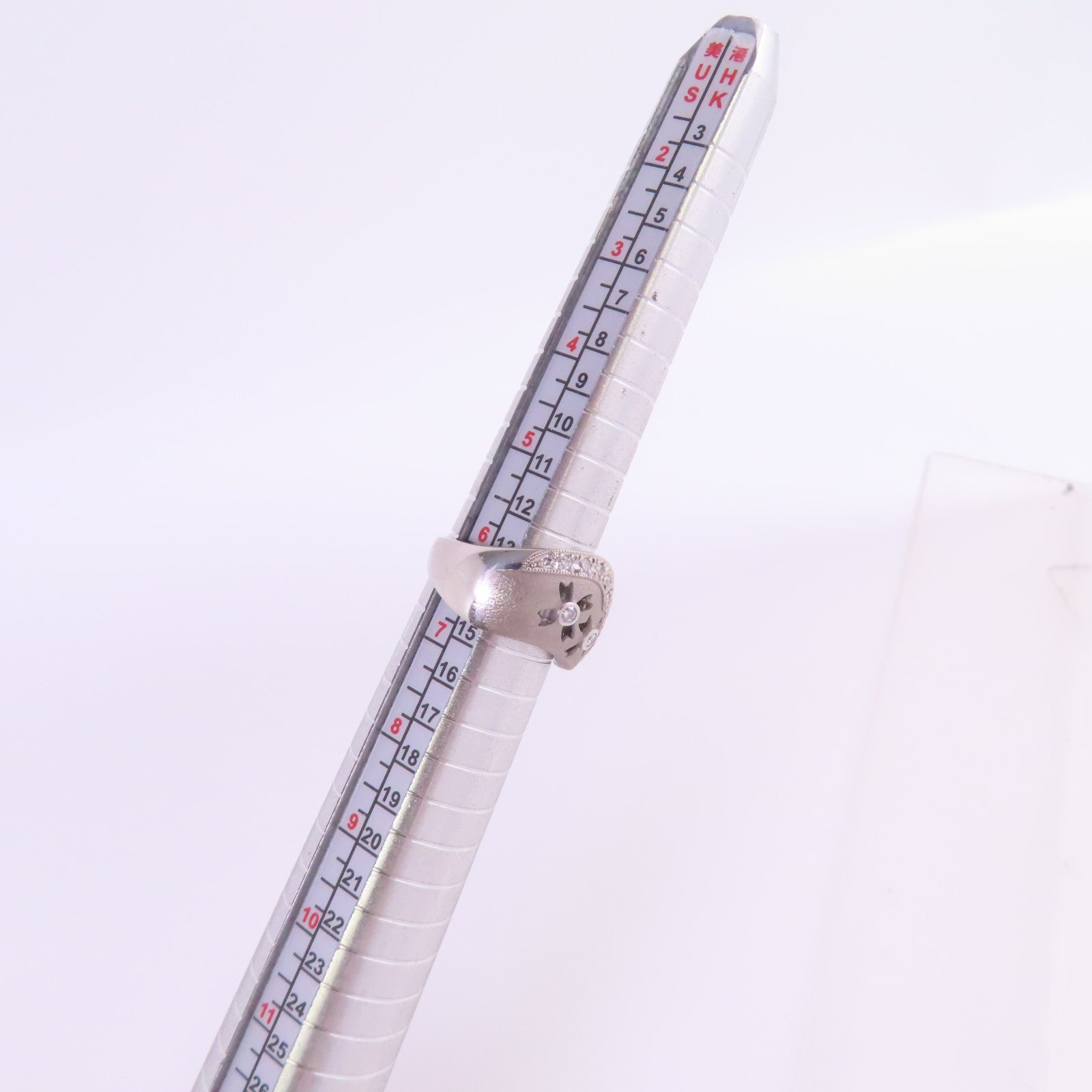 JEWELRY 【激減優惠】PT900鉑金/鑽石Diamond Ring戒指US#6.25