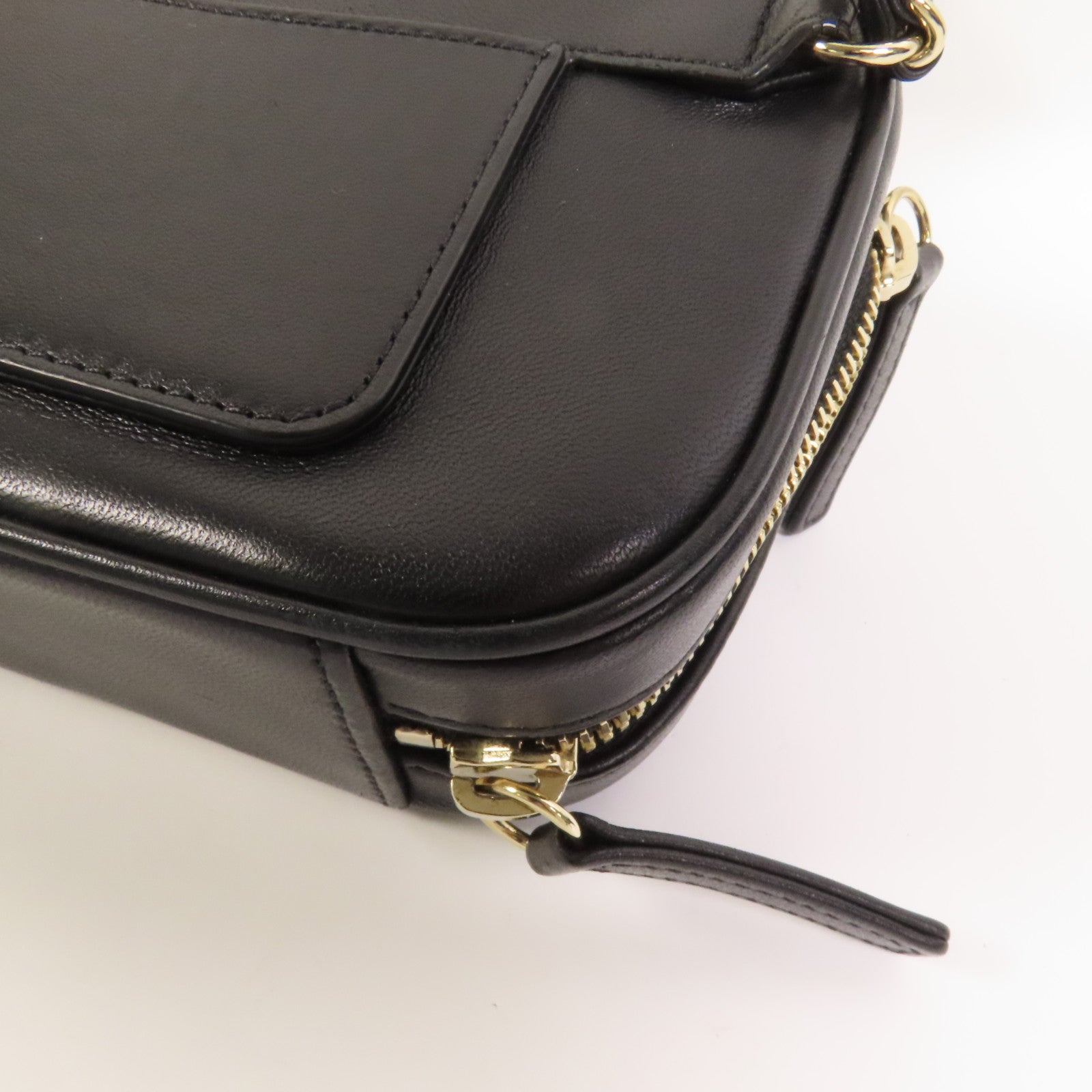 CHANEL 牛皮皮革CC Mania Waist Bag金扣鏈帶腰包