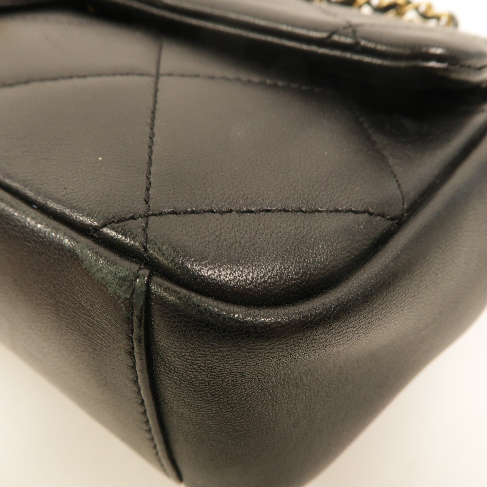 CHANEL 牛皮皮革A Real Catch Flap Bag鏈帶手挽肩背兩用袋