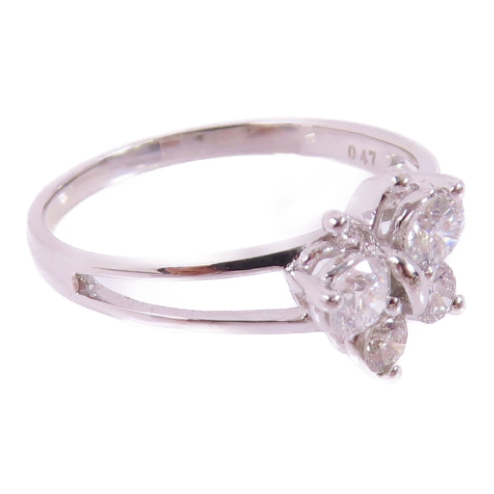 JEWELRY 【激減優惠】18K白金/0.47ct鑽石Diamond Ring戒指US#6.5