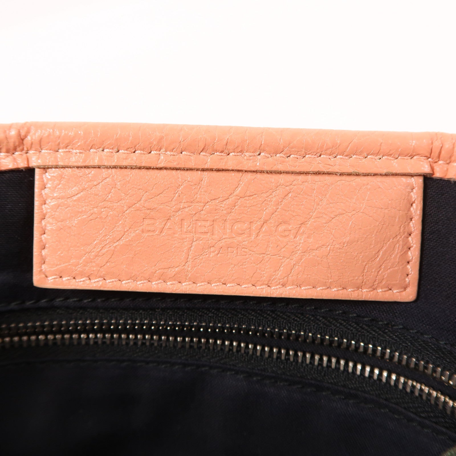 BALENCIAGA 牛皮皮革Cabas銀扣手挽肩背兩用袋