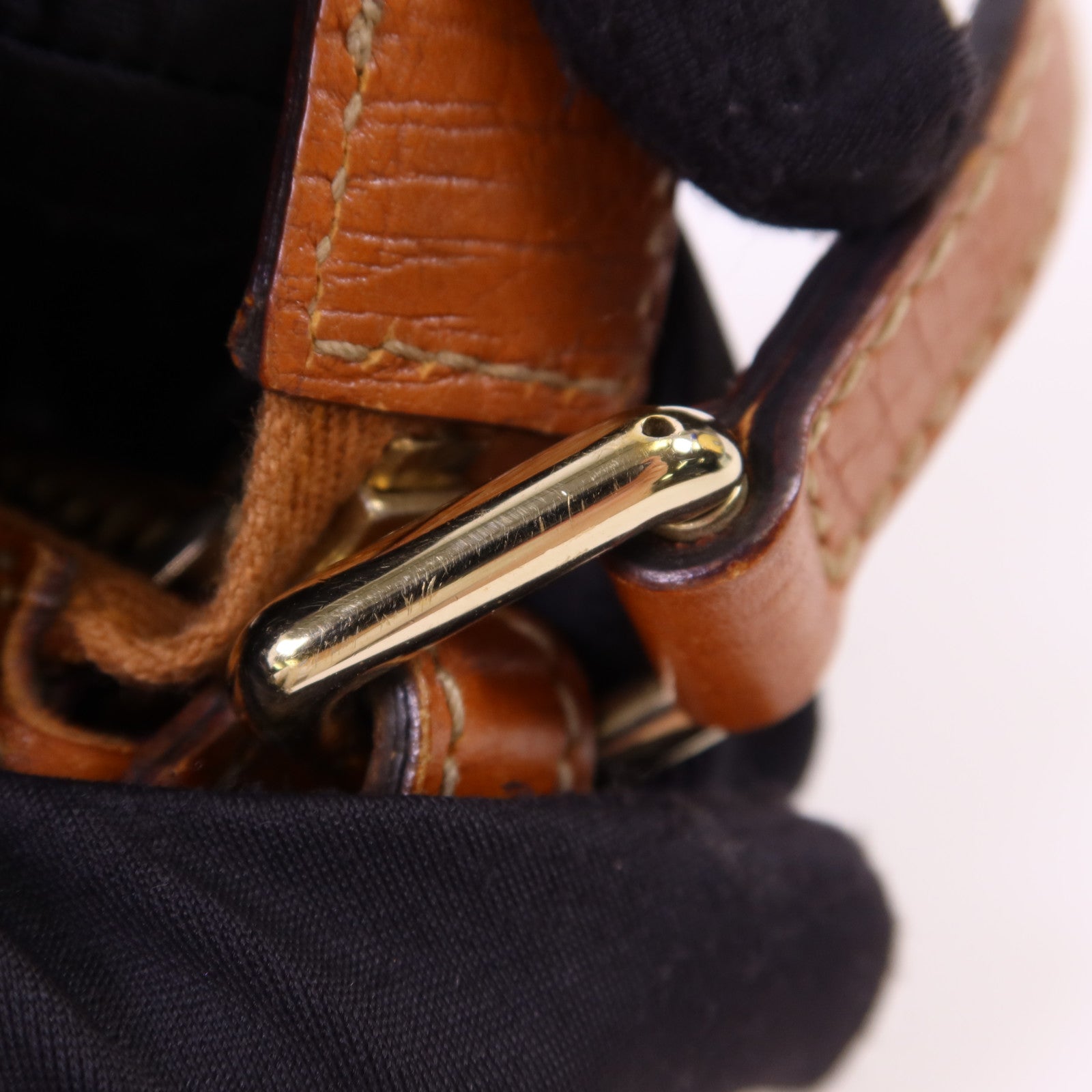 GUCCI 帆布Shoulder Bag金扣肩背袋