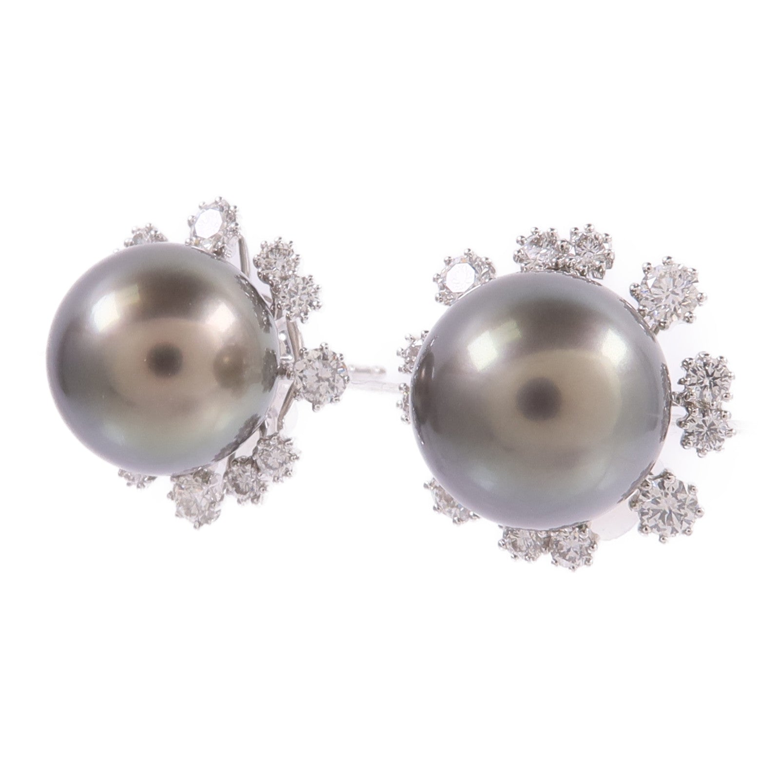 JEWELRY 18K白金Pearl Diamond Earrings珍珠/鑽石耳環