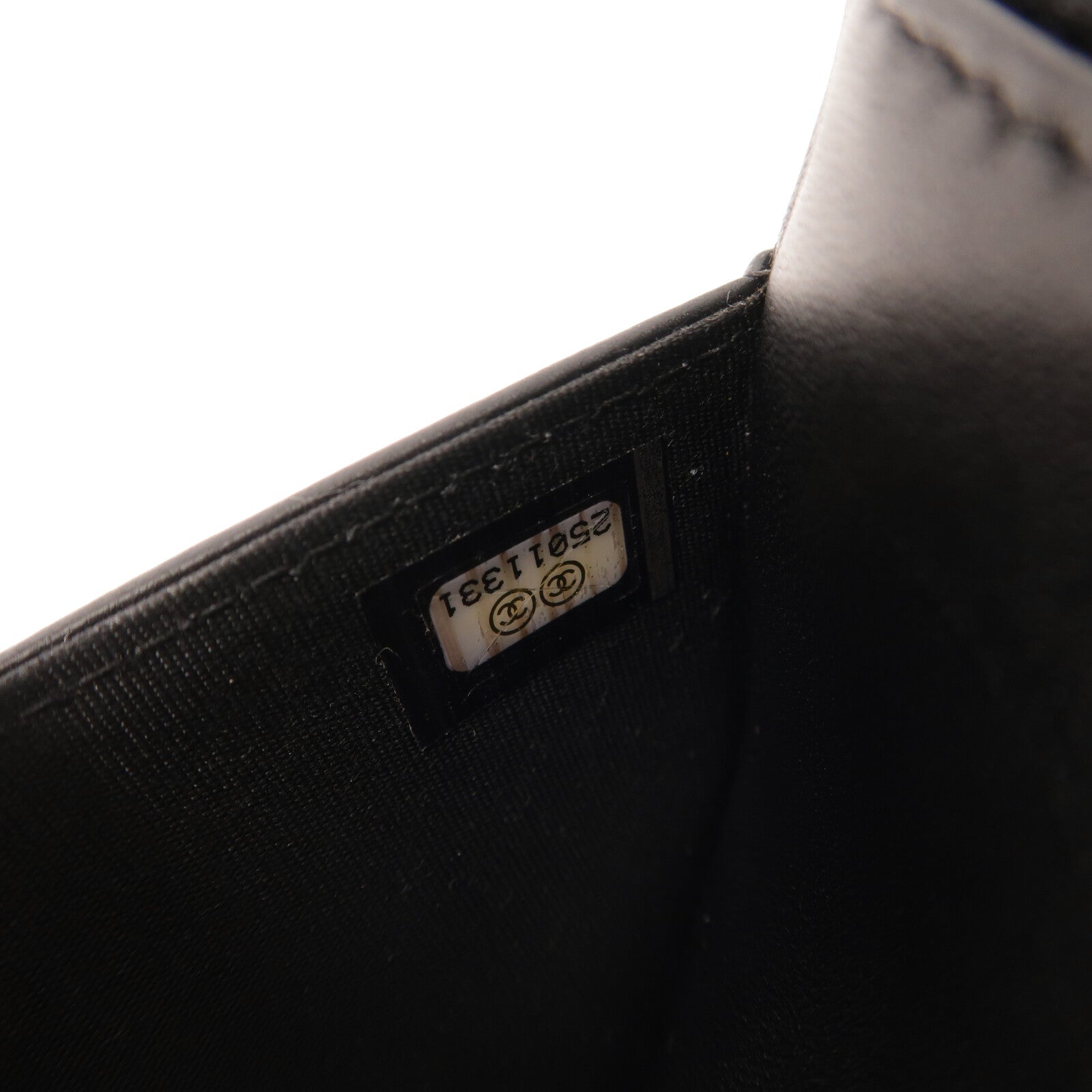 CHANEL 羊皮皮革Boy Wallet On Chain So Black鏈帶肩背袋