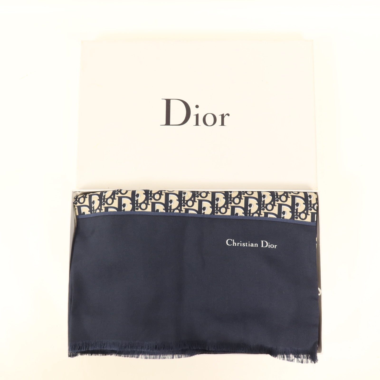 Dior 絲質Oblique Scarf絲巾