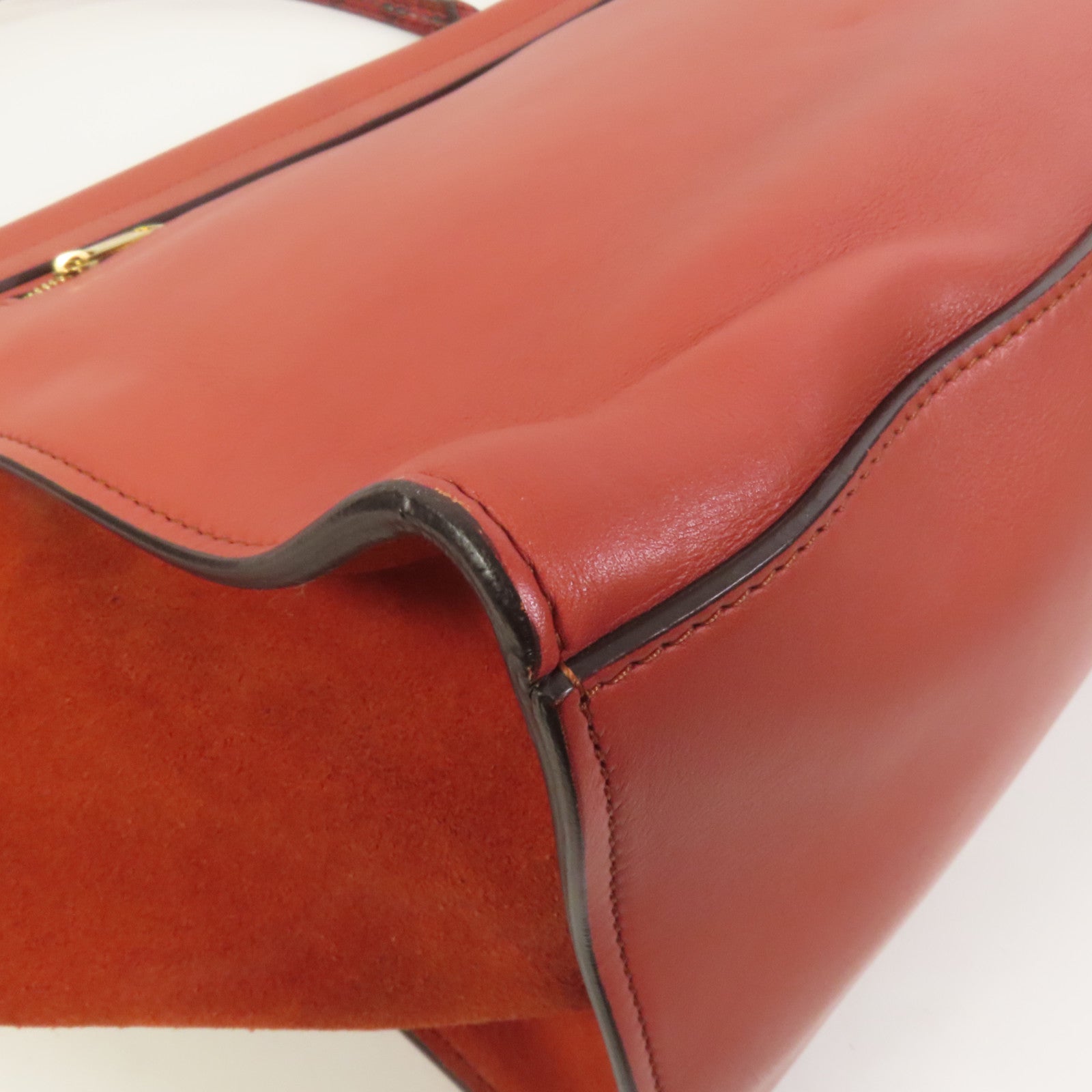 CELINE 【激減優惠】牛皮皮革/麂皮皮革Trapeze金扣手挽袋