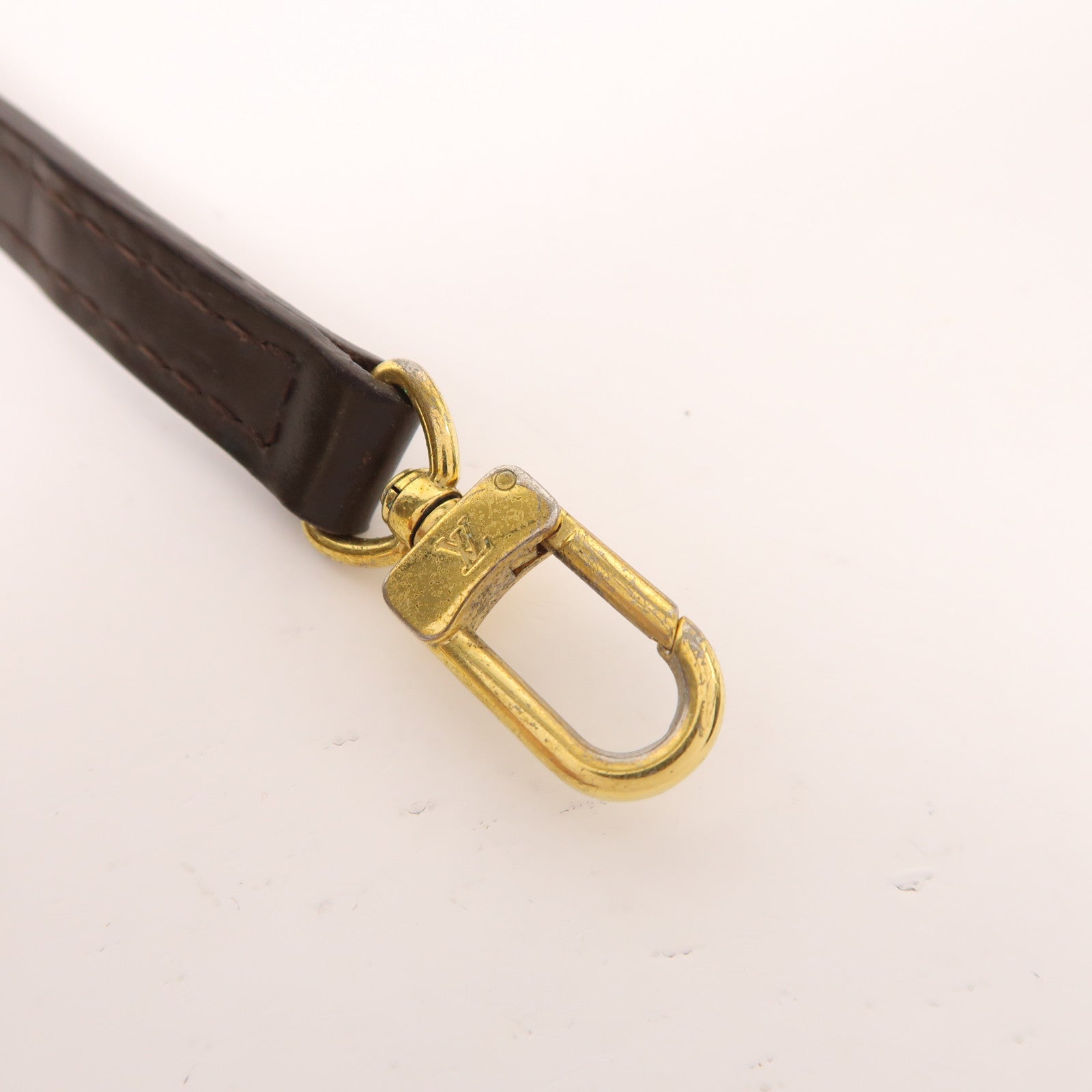 LOUIS VUITTON Damier Alma BB金扣手挽肩背兩用袋棕色