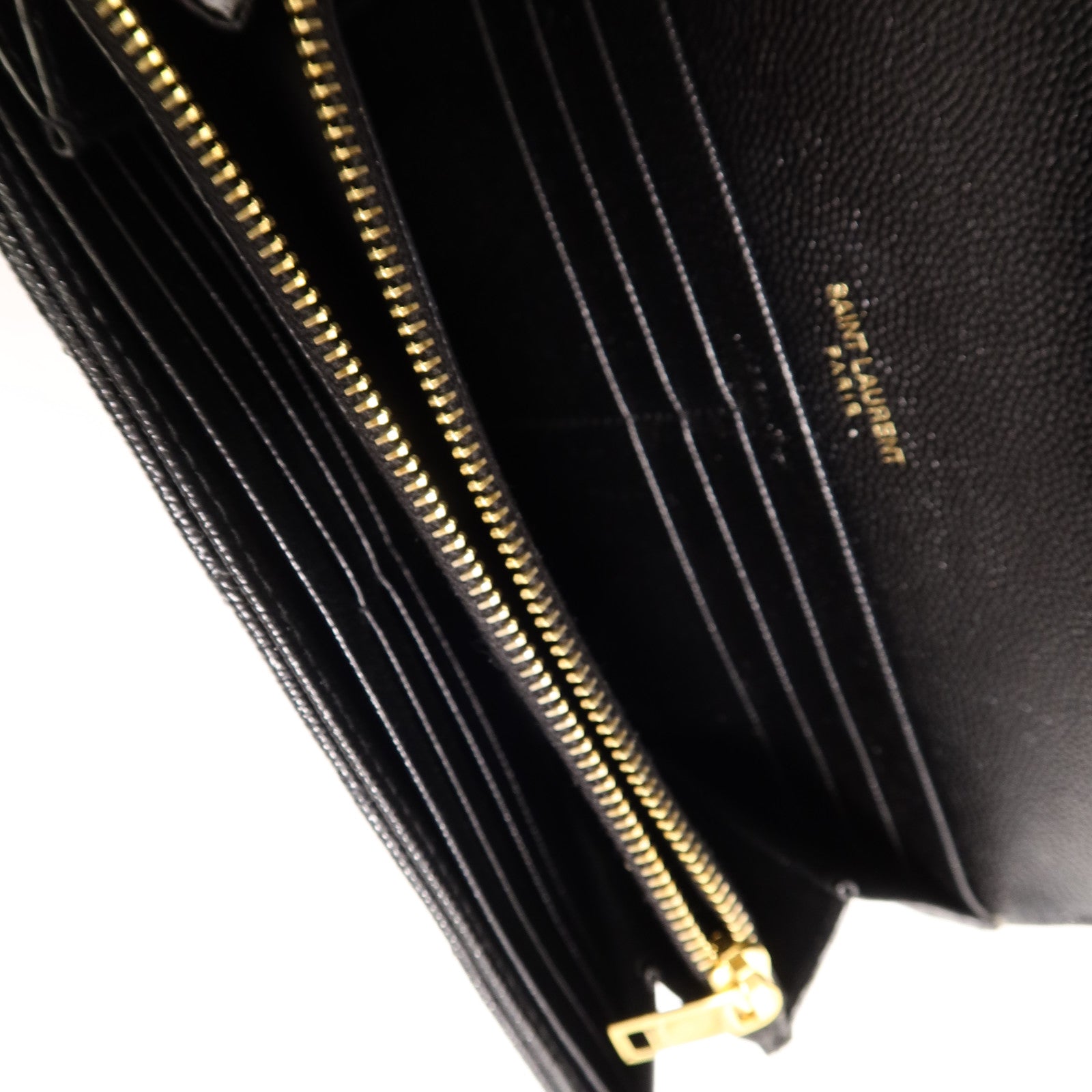 SAINT LAURENT 牛皮皮革Cassandre Matelasse長錢包
