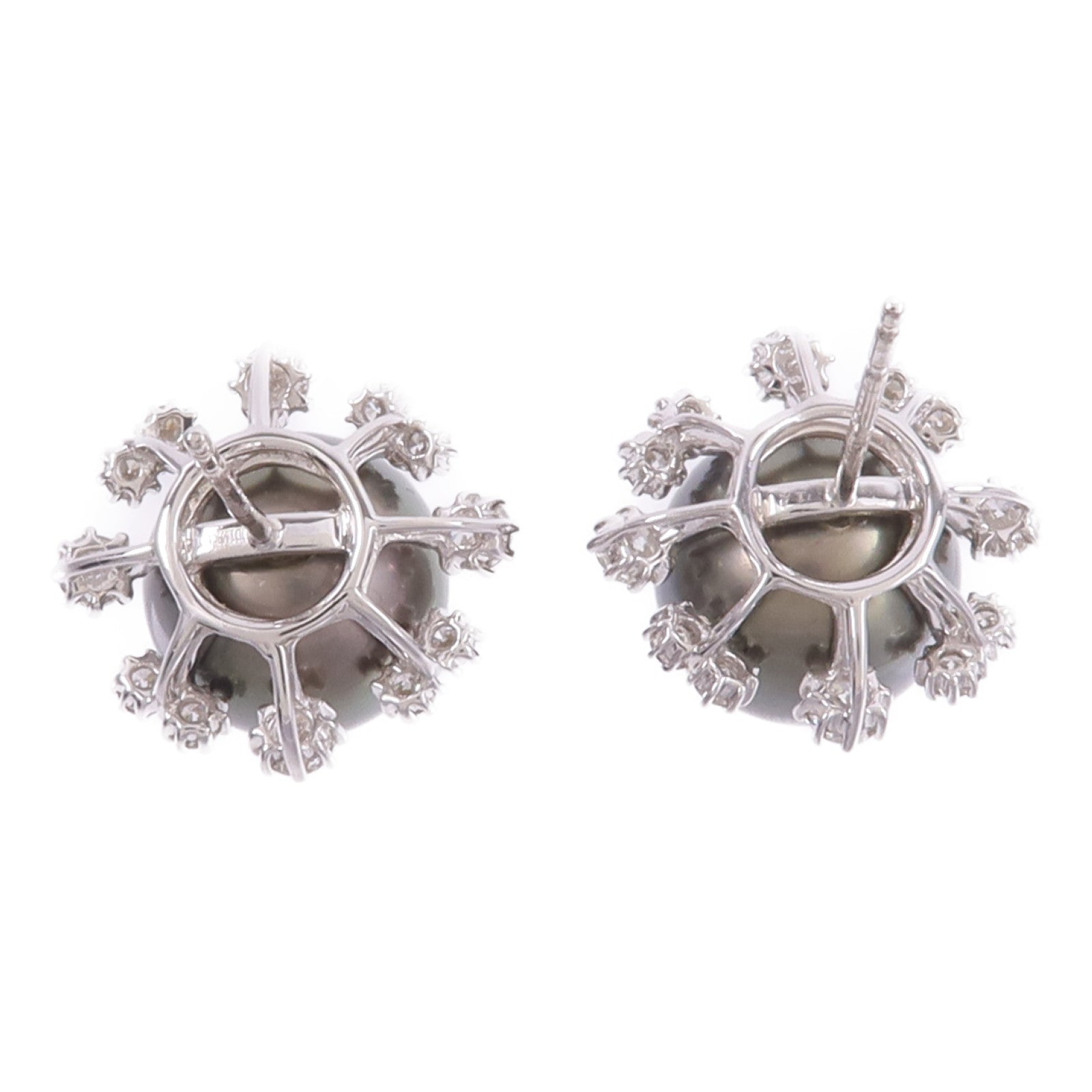 JEWELRY 18K白金Pearl Diamond Earrings珍珠/鑽石耳環