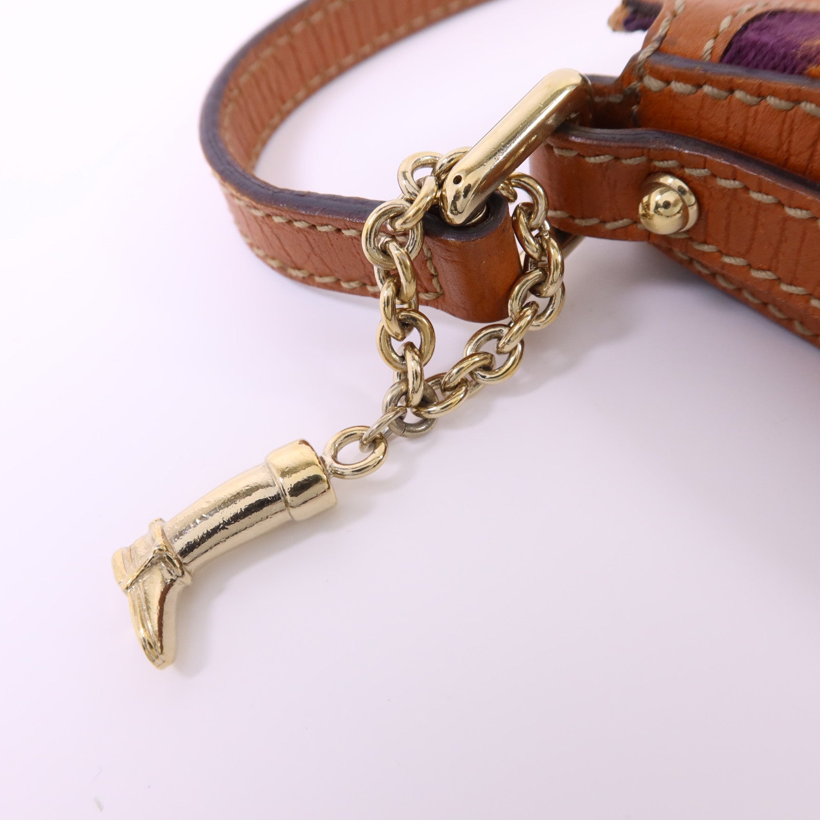 GUCCI 帆布Shoulder Bag金扣肩背袋