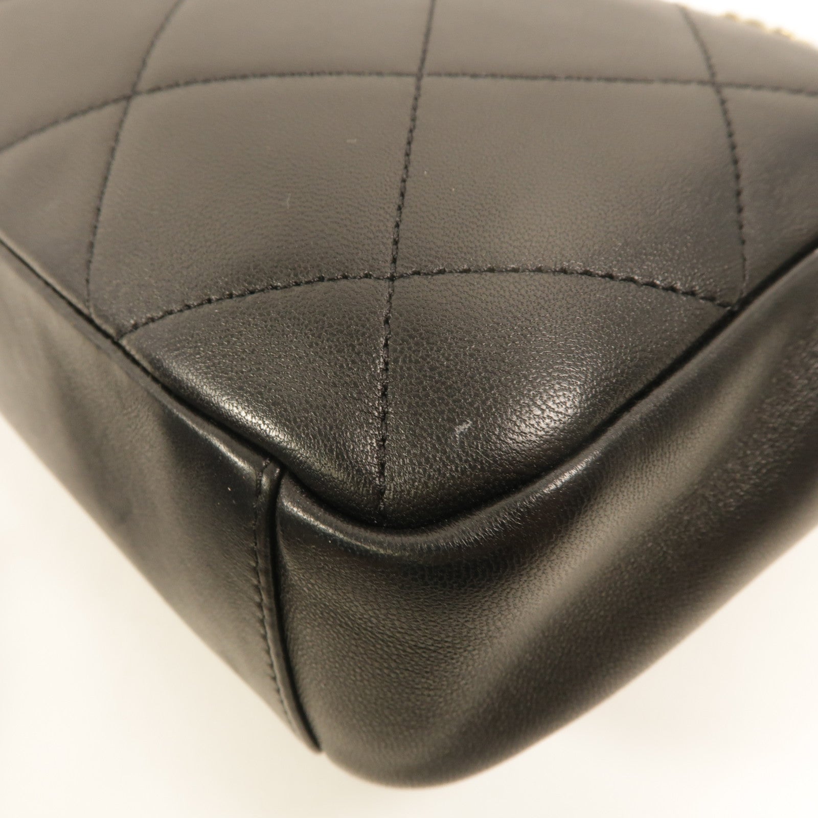 CHANEL 牛皮皮革A Real Catch Flap Bag鏈帶手挽肩背兩用袋