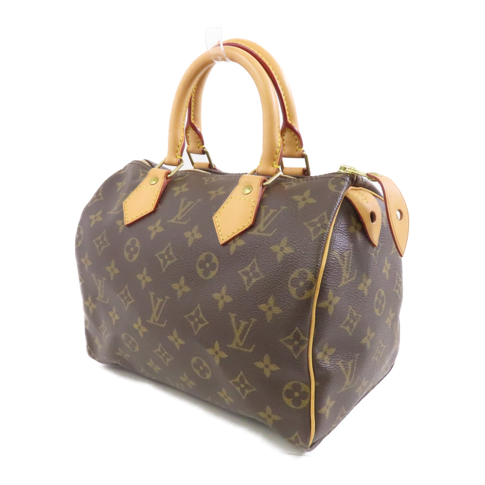 LOUIS VUITTON Monogram Speedy 25金扣手挽袋啡色