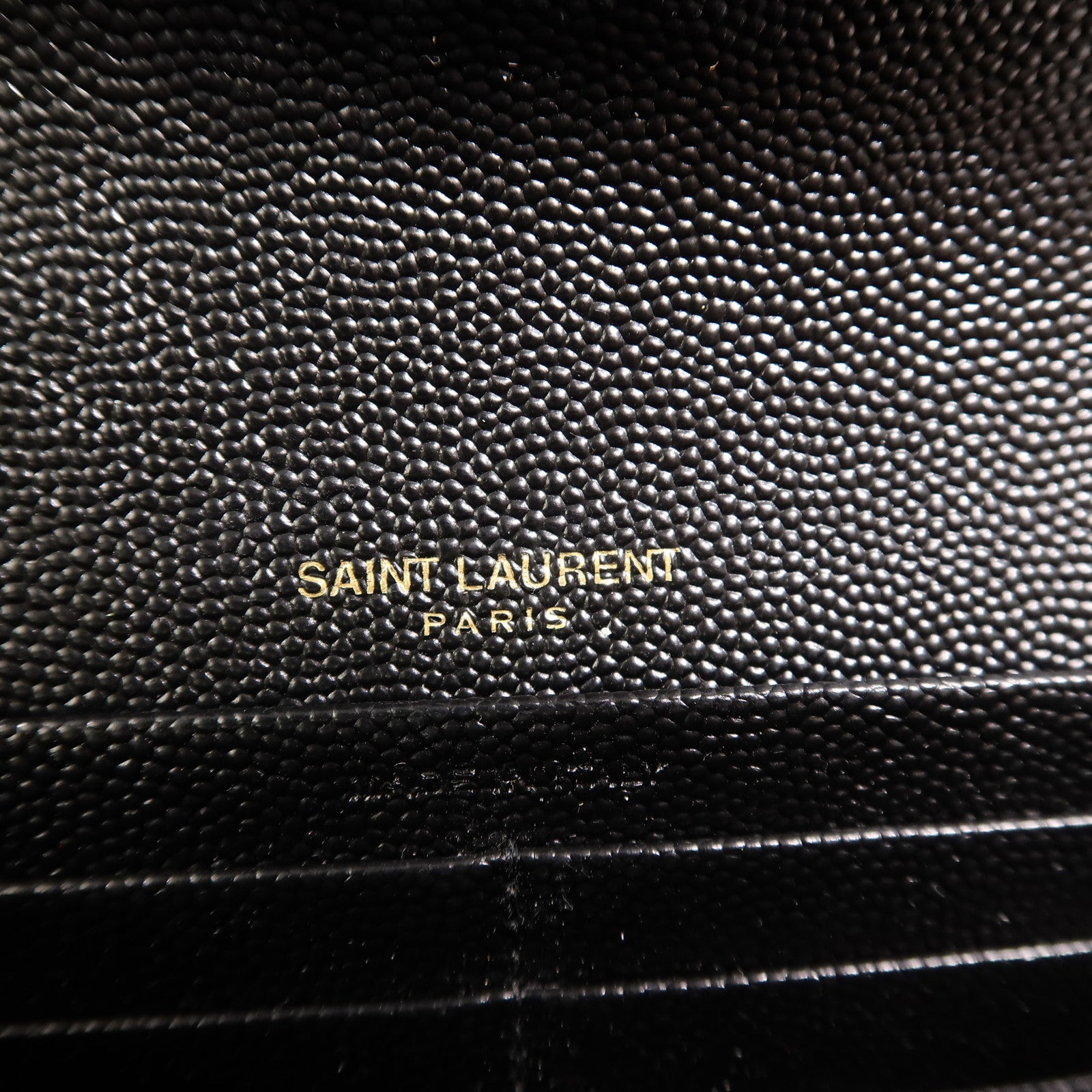 SAINT LAURENT 牛皮皮革Cassandre Matelasse長錢包