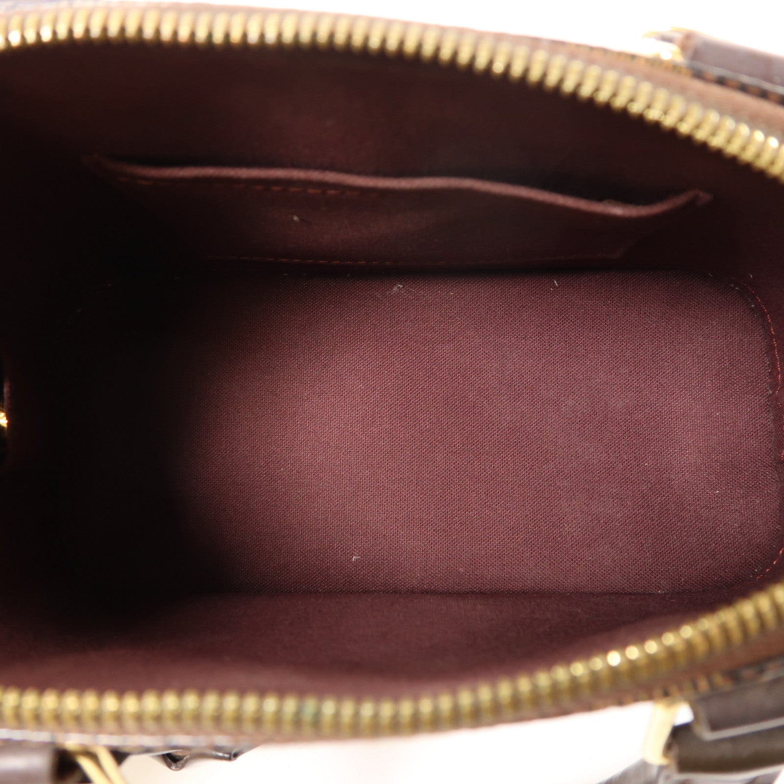 LOUIS VUITTON Damier Alma BB金扣手挽肩背兩用袋棕色