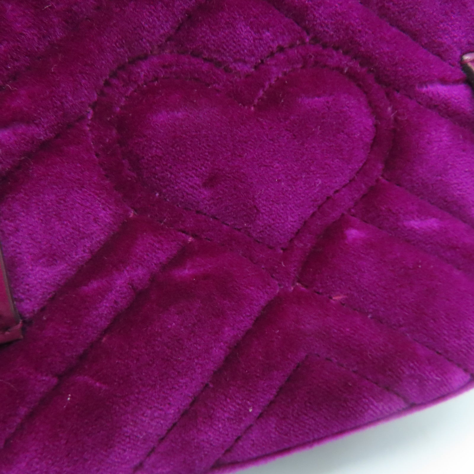 GUCCI 斜紋Velvet Waist Bag金扣腰包紫色