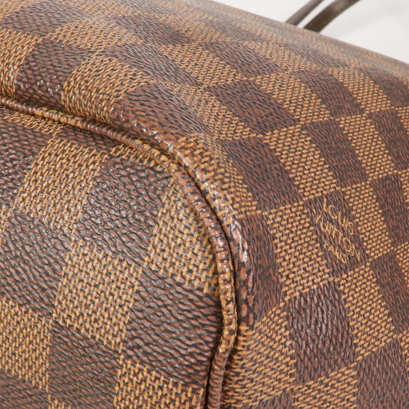 LOUIS VUITTON Damier Neverfull MM金扣手挽袋/肩背袋