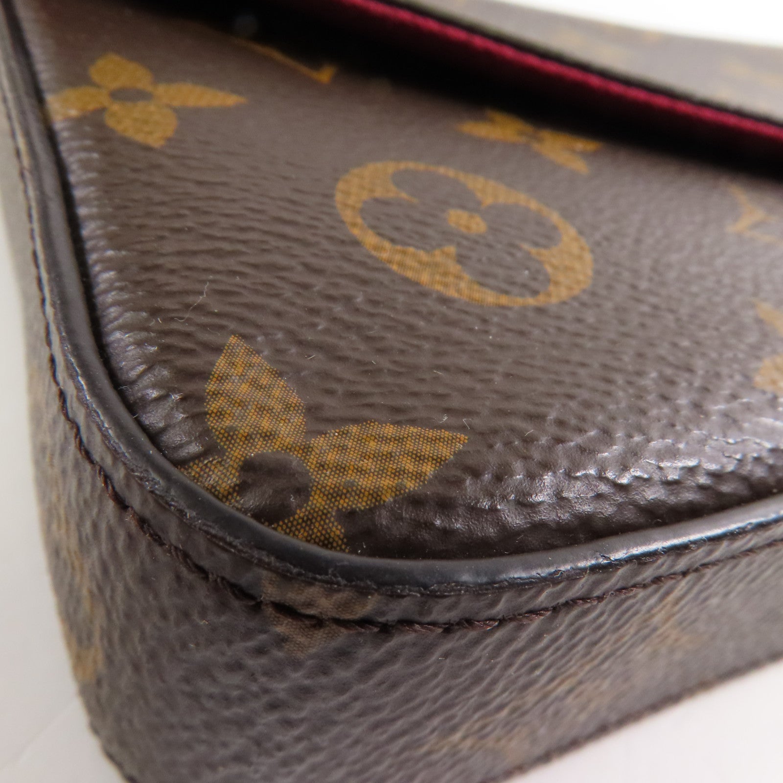 LOUIS VUITTON LV GHW Pochette Felicie Chain Shoulder Bag M61276 Monogram Brown