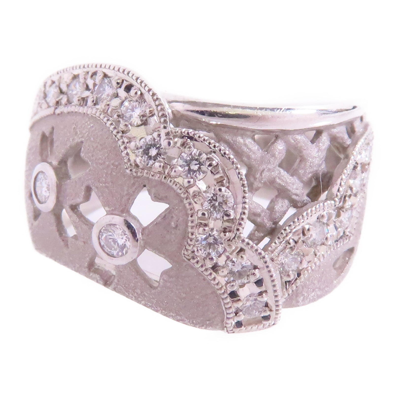 JEWELRY 【激減優惠】PT900鉑金/鑽石Diamond Ring戒指US#6.25