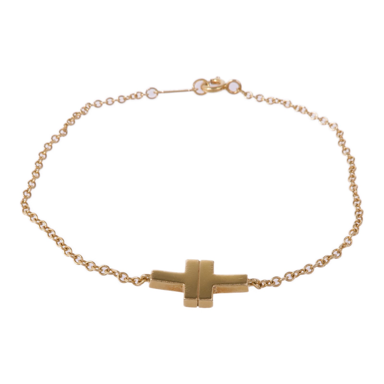 TIFFANY＆CO 18K黃金T Bracelet手鏈