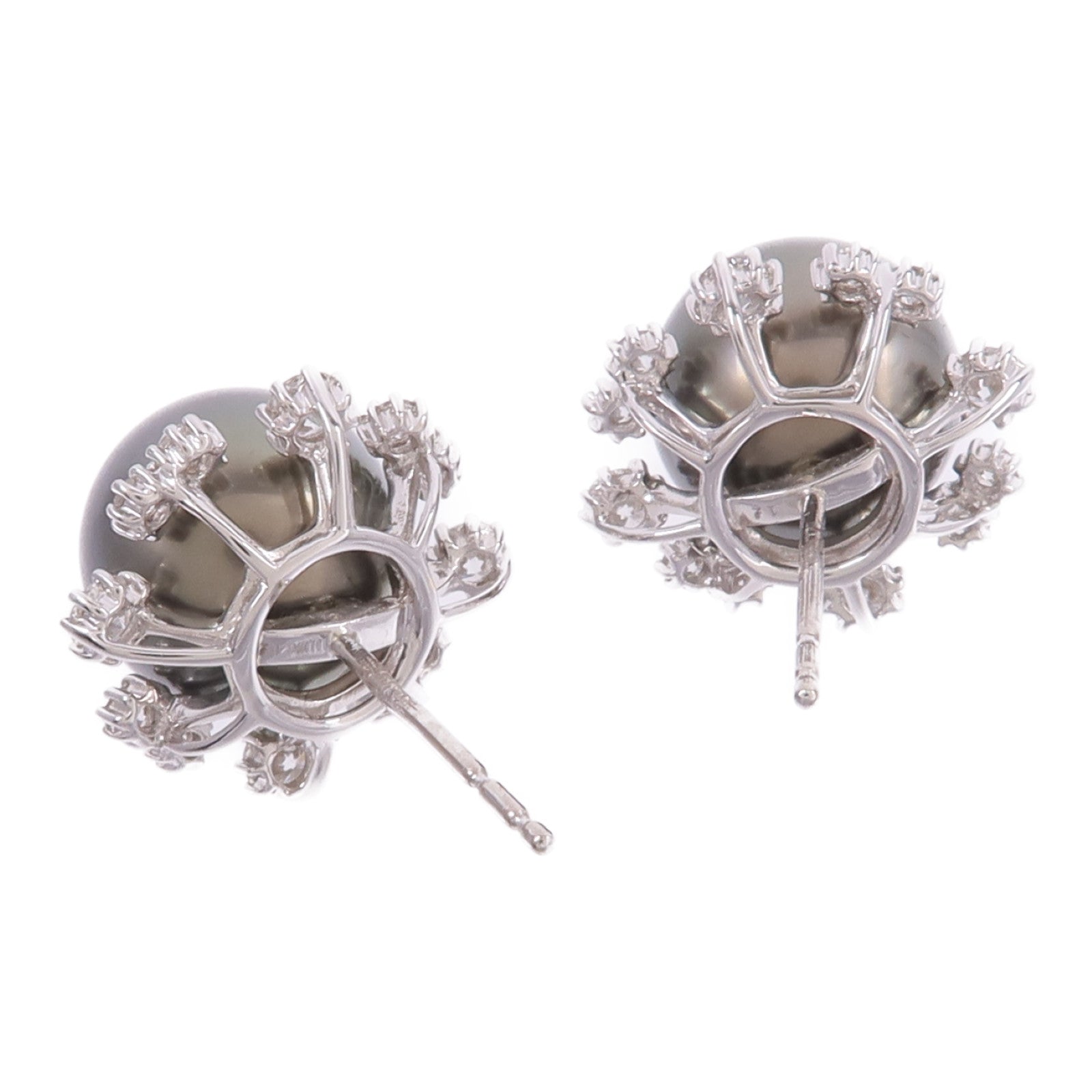JEWELRY 18K白金Pearl Diamond Earrings珍珠/鑽石耳環