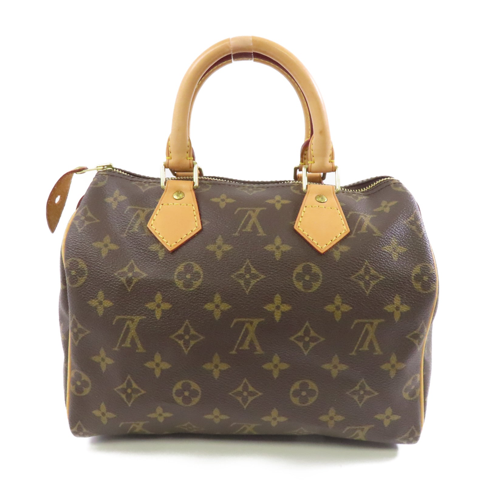 LOUIS VUITTON Monogram Speedy 25金扣手挽袋啡色