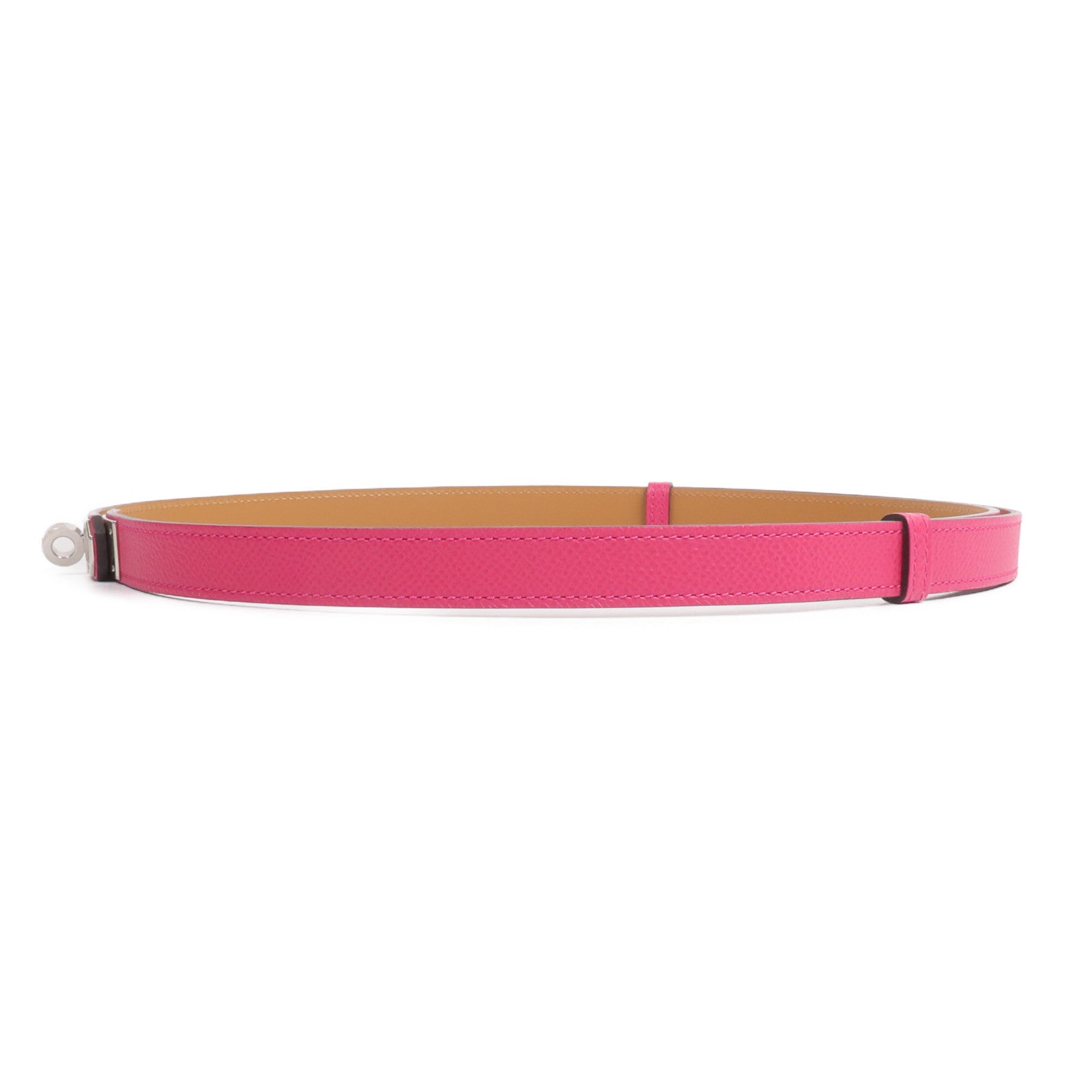 HERMES 【激減優惠】Epsom皮革Kelly 18 Belt皮帶Rose Mexico