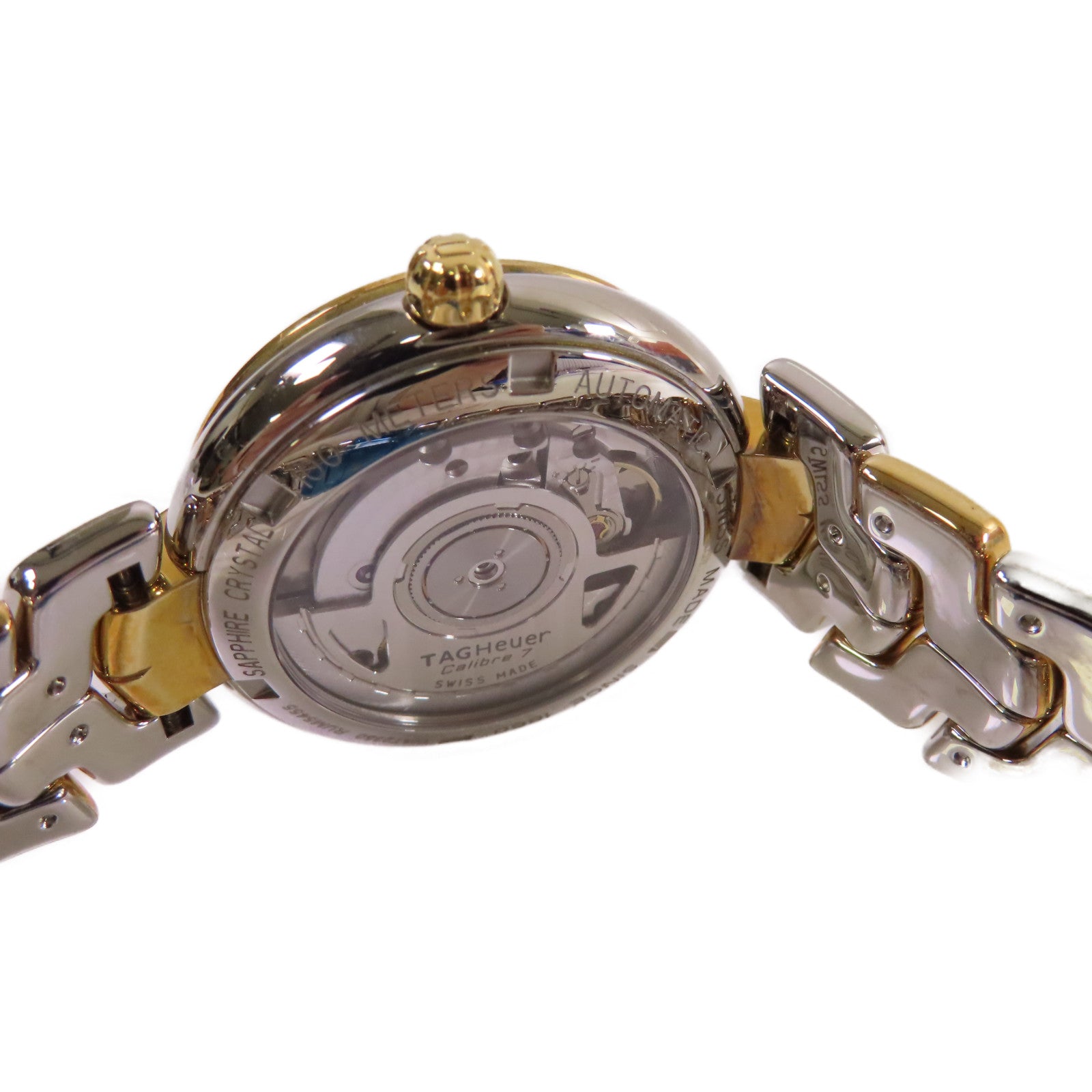 TAG HEUER Link Watch不鏽鋼自動機芯手錶白色/金色/銀色