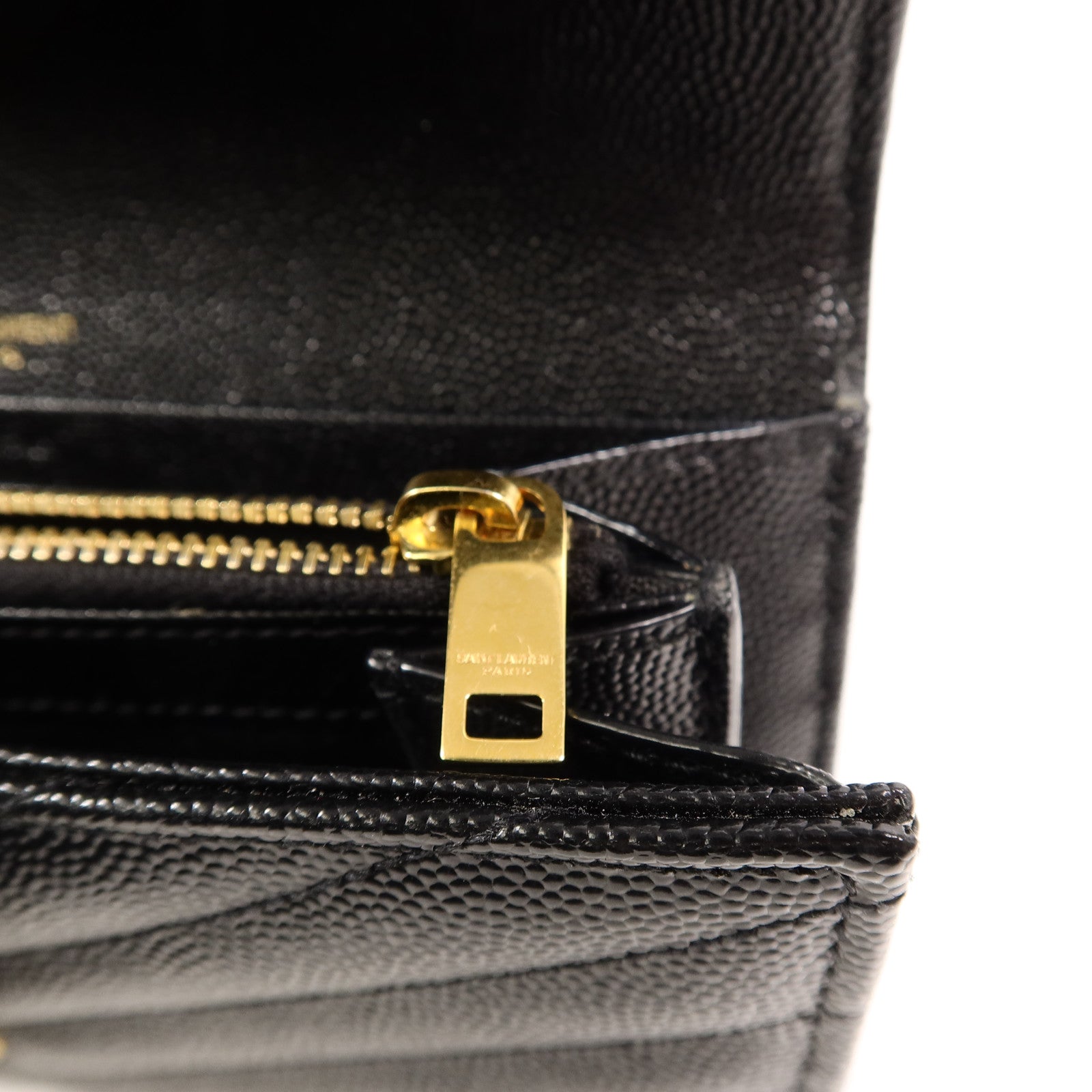 SAINT LAURENT 牛皮皮革Cassandre Matelasse長錢包