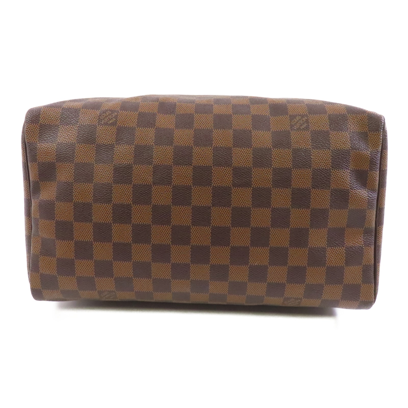 LOUIS VUITTON Damier Speedy30金扣手挽袋啡色