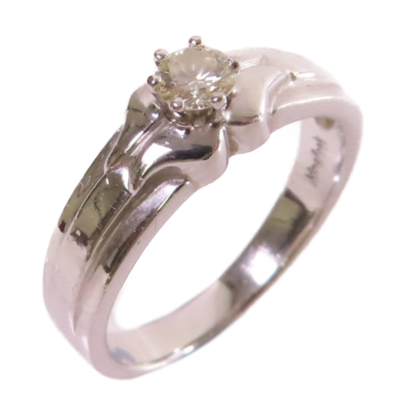 JEWELRY 【激減優惠】18K白金/鑽石Diamond Ring戒指US#4.75